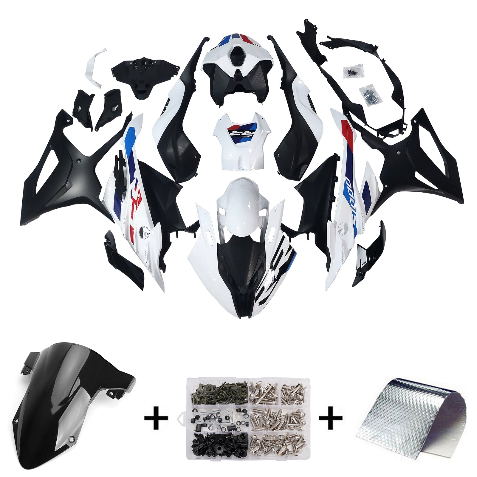 2023-2024 BMW S1000RR ABS muovinen korin ruiskutussuojasarja