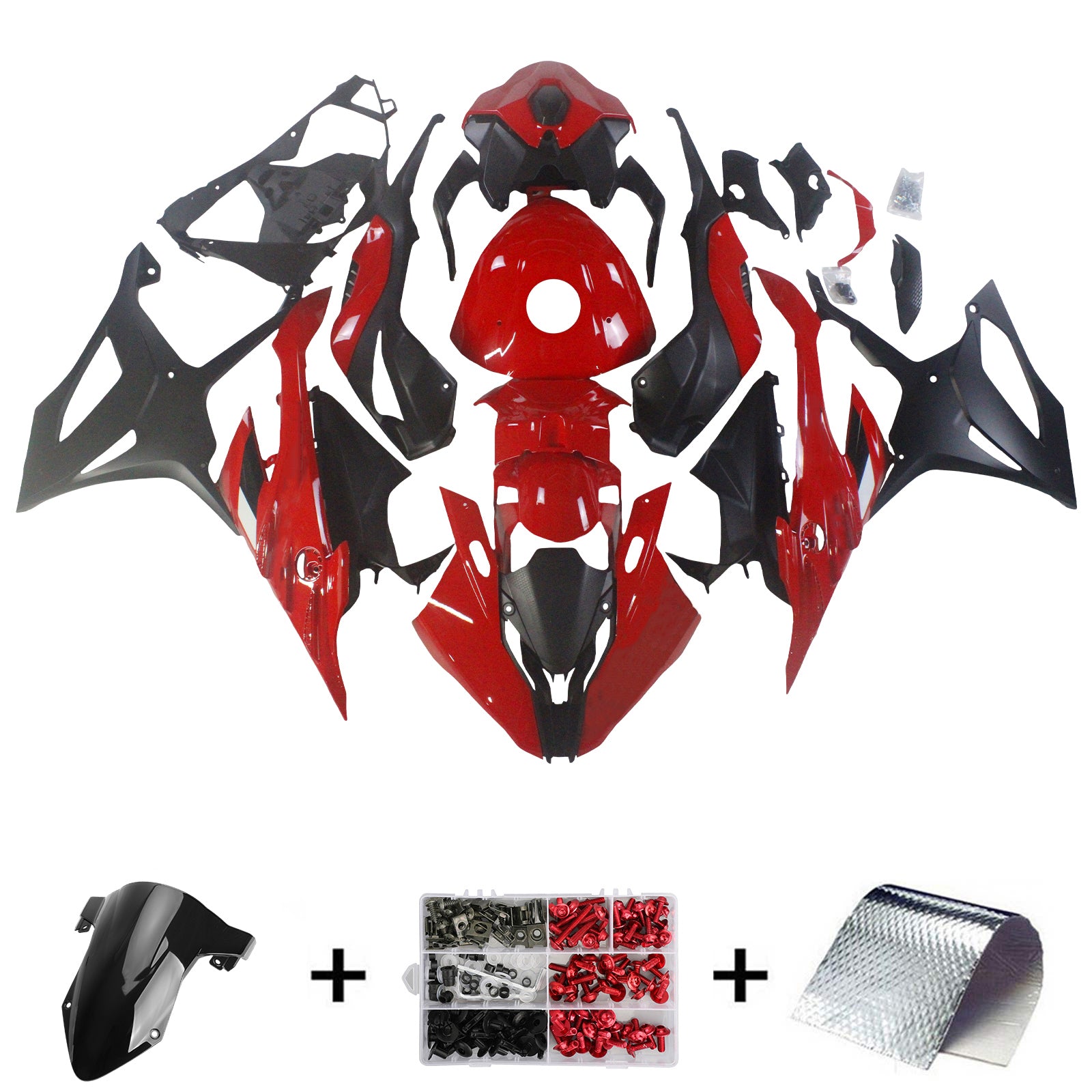 2023-2024 BMW S1000RR Kit de carenado de inyección de carrocería de plástico ABS