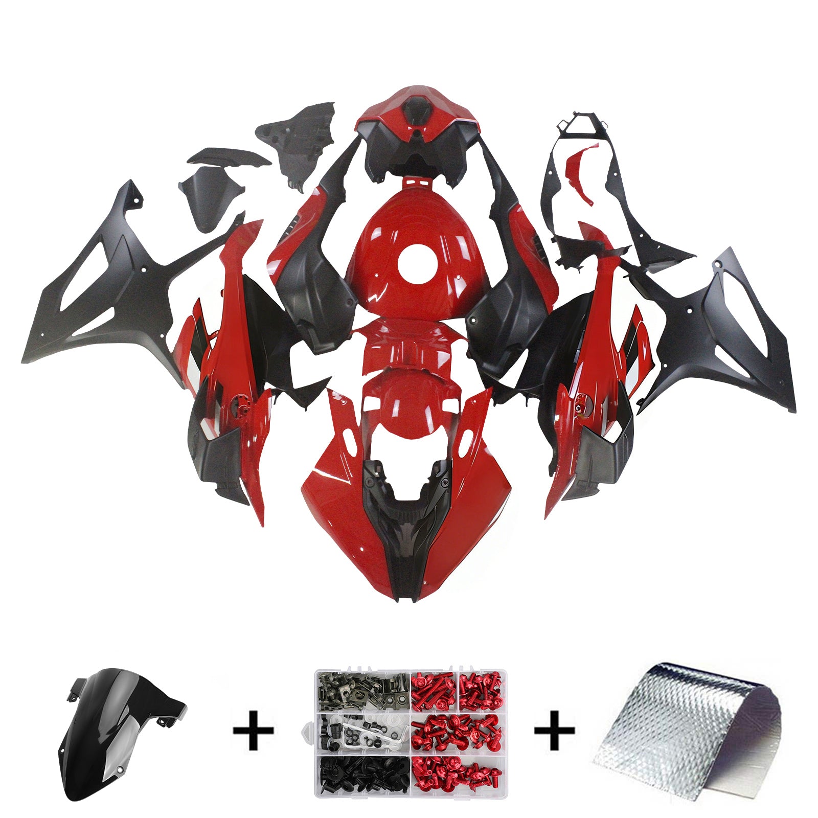 2023-2024 BMW S1000RR Kit de carénage d'injection carrosserie plastique ABS