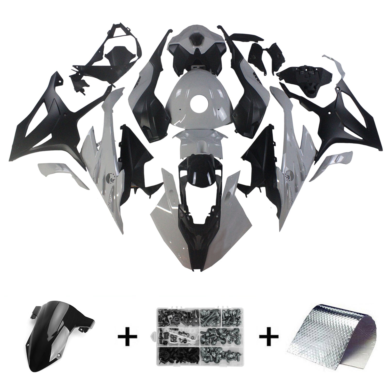 2023-2024 BMW S1000RR Kit de carénage d'injection carrosserie plastique ABS
