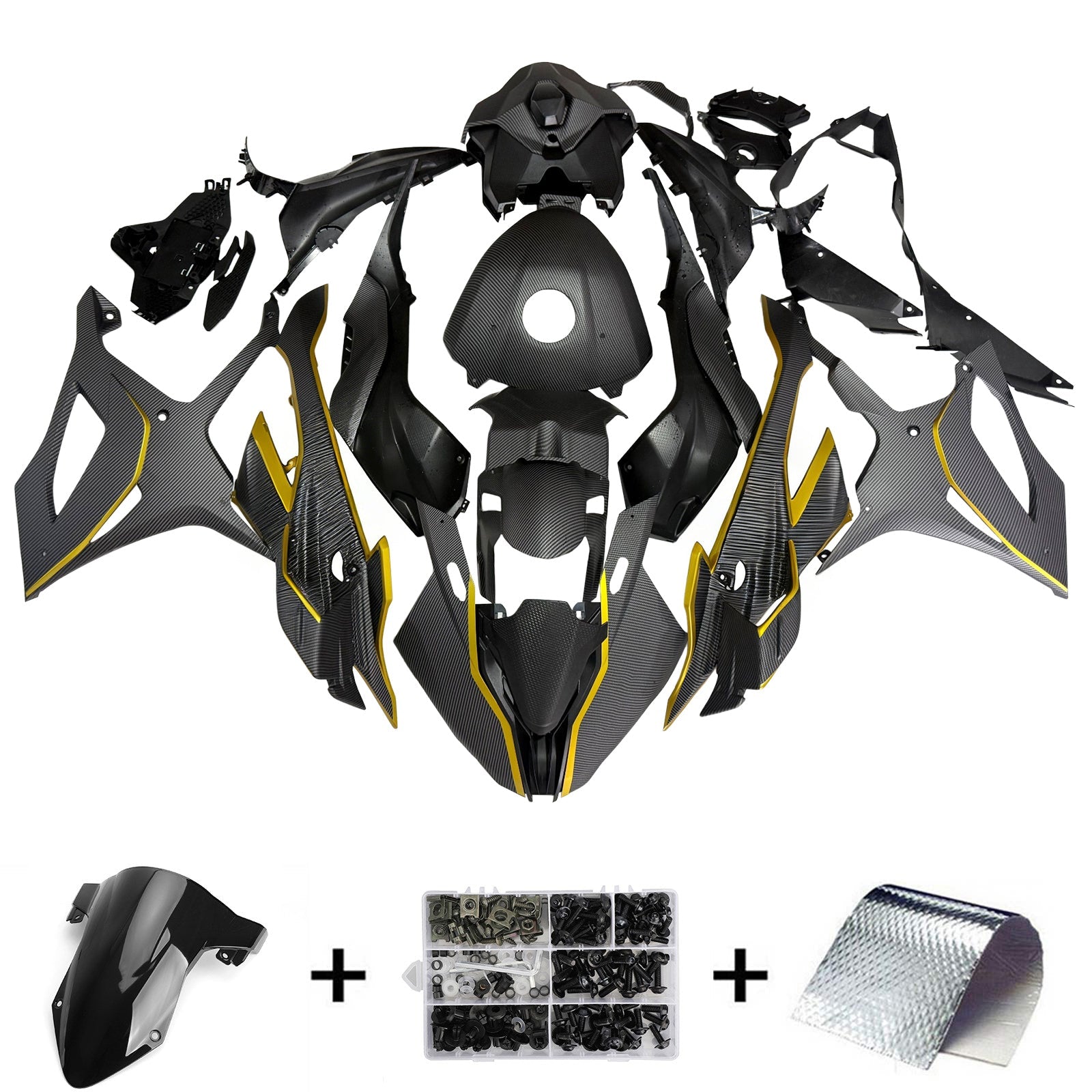 Kit de carénage d'injection pour BMW S1000RR 2023-2024 Carrosserie Plastique ABS
