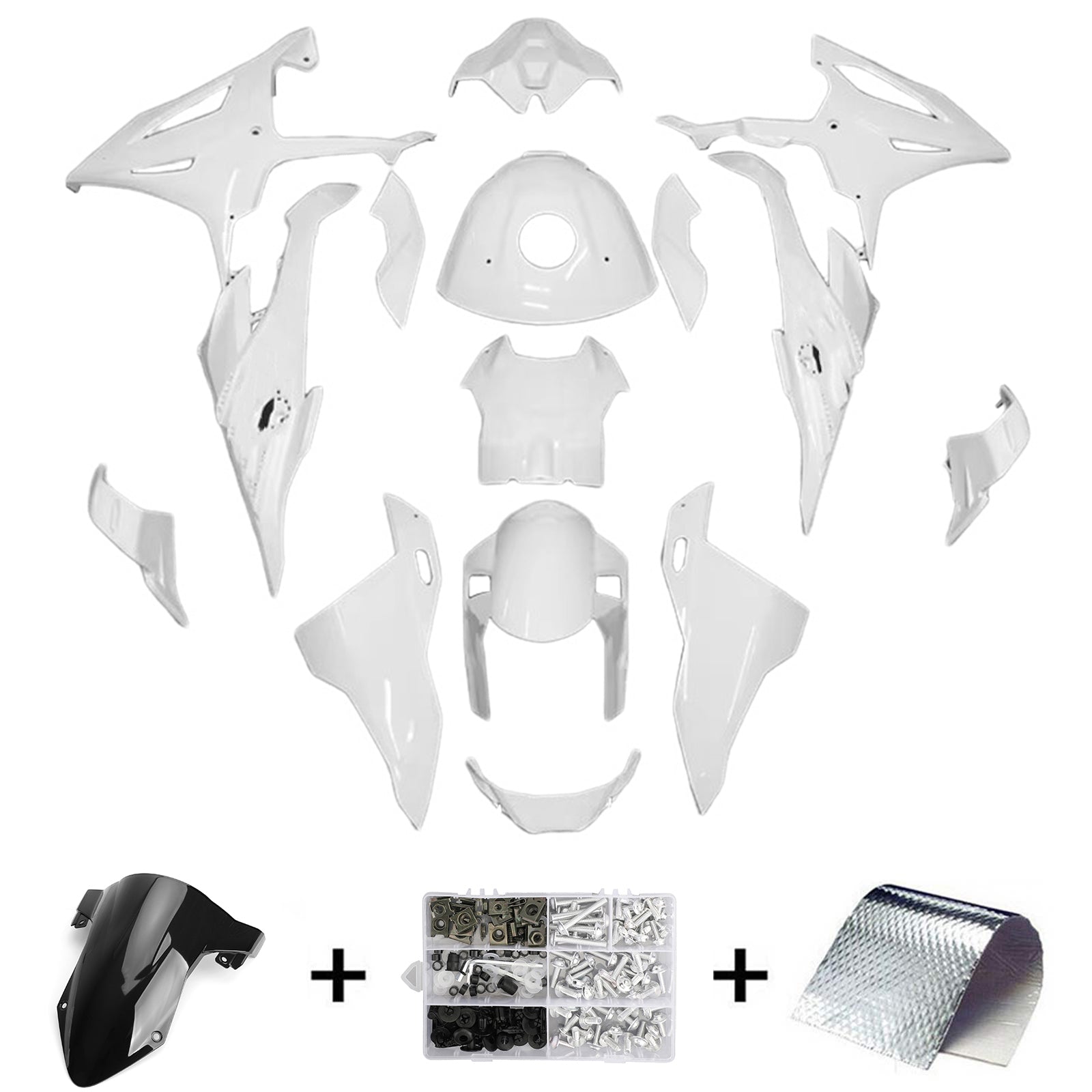 Kit de carenado de inyección para BMW S1000RR 2023-2024 ABS Cuerpo de plástico