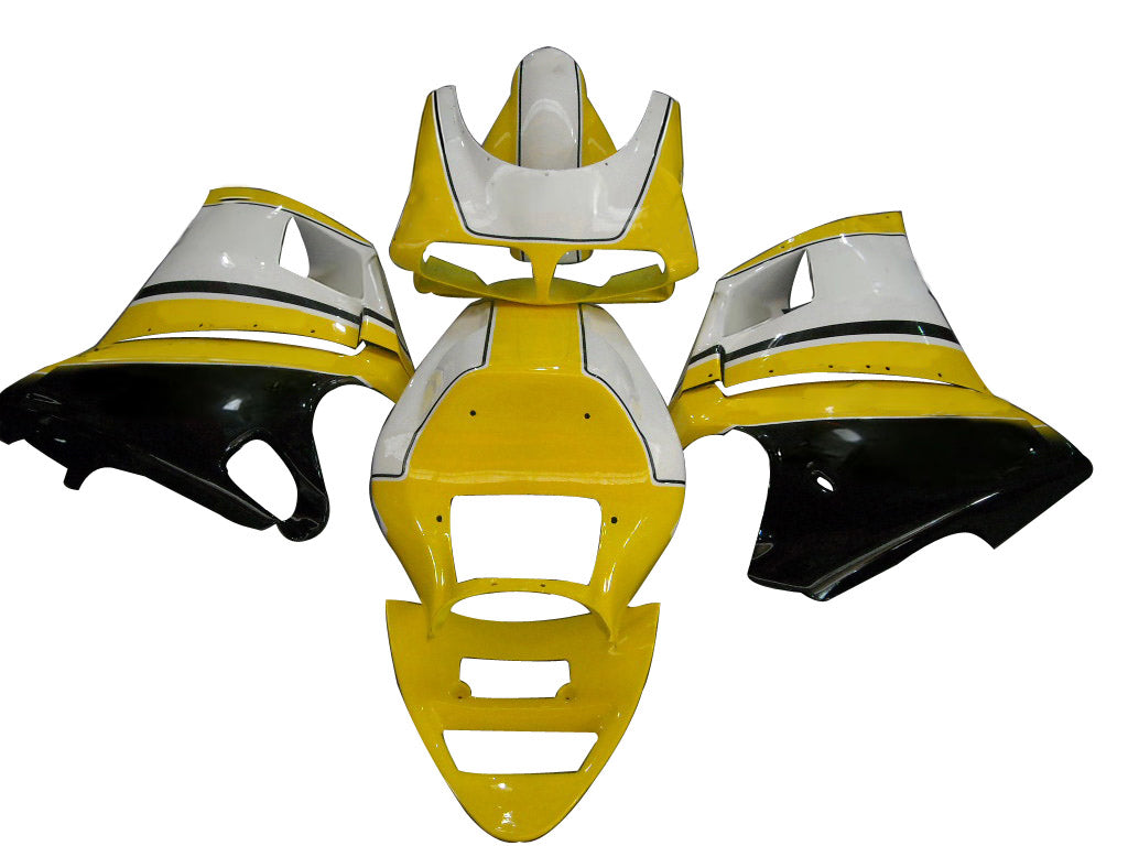 Aotopart Fairings dla 1996-2002 Ducati 996 Żółty biały kseroks ogólny
