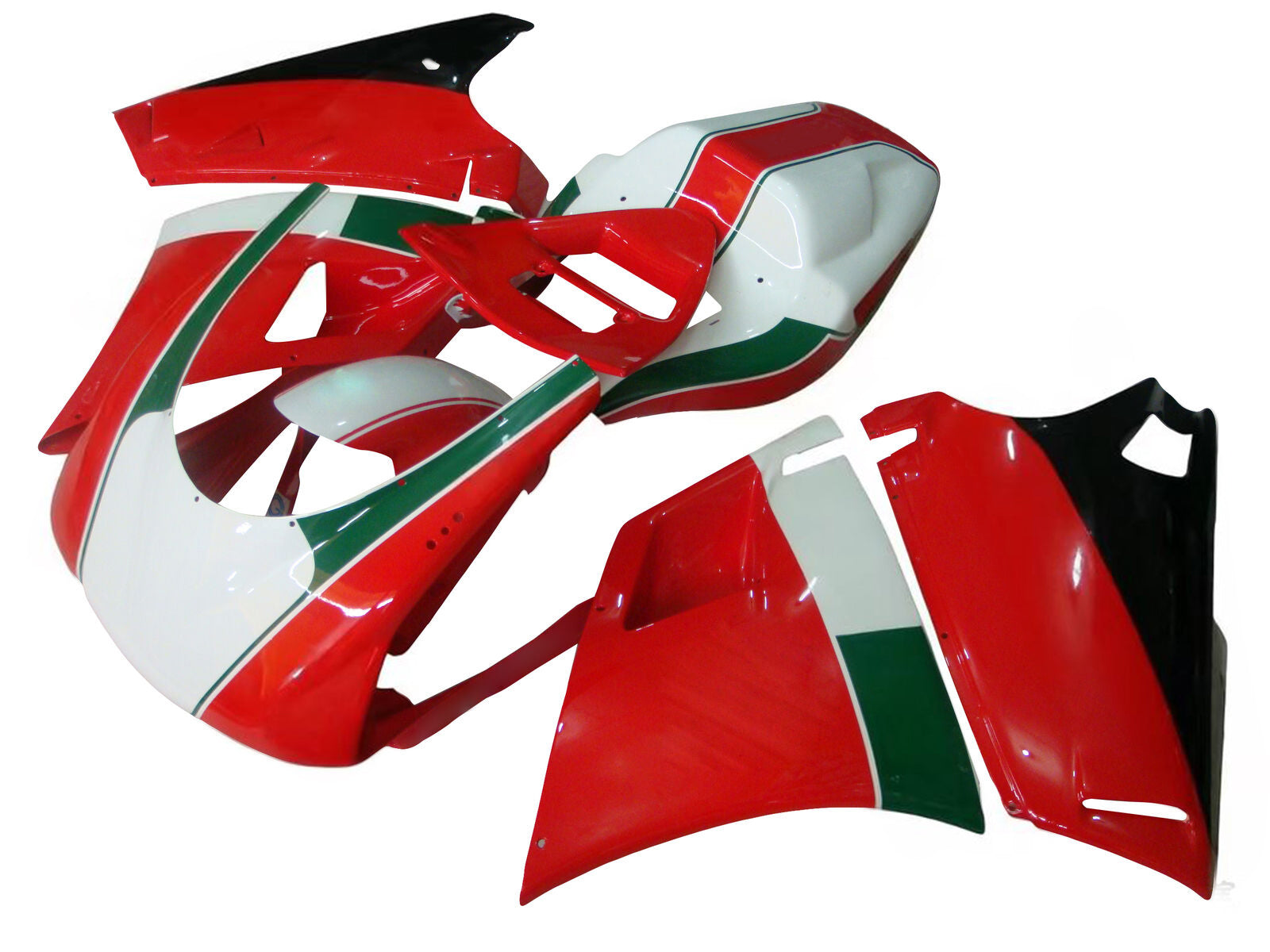 Amotopart Kit Carena ABS Carrozzeria per Ducati 996 748 1996-2002 Generico