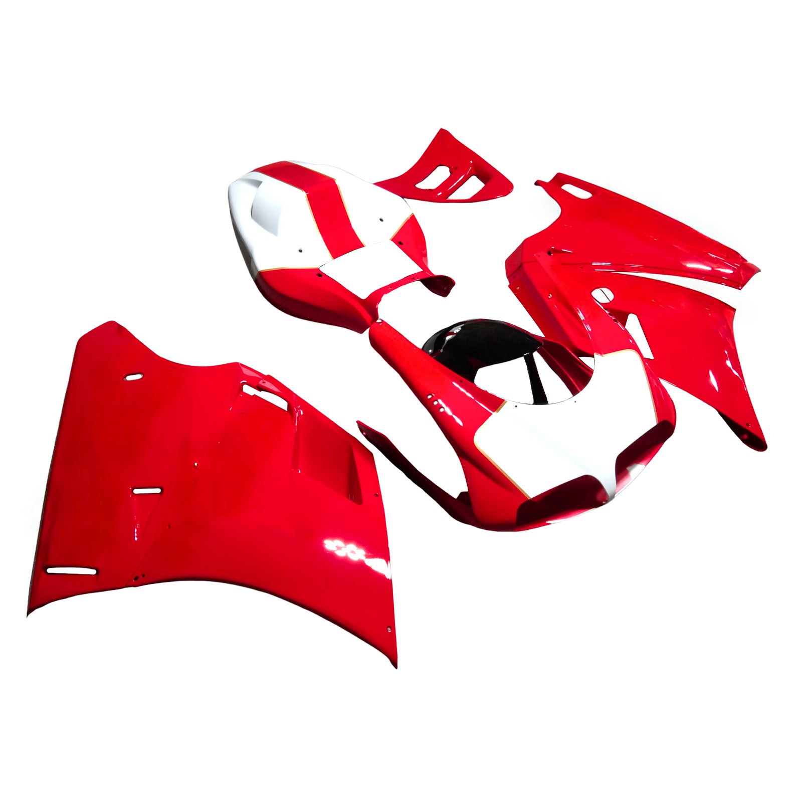 Amotopart Carénage Kit Carrosserie ABS pour Ducati 996 748 1996-2002 Générique