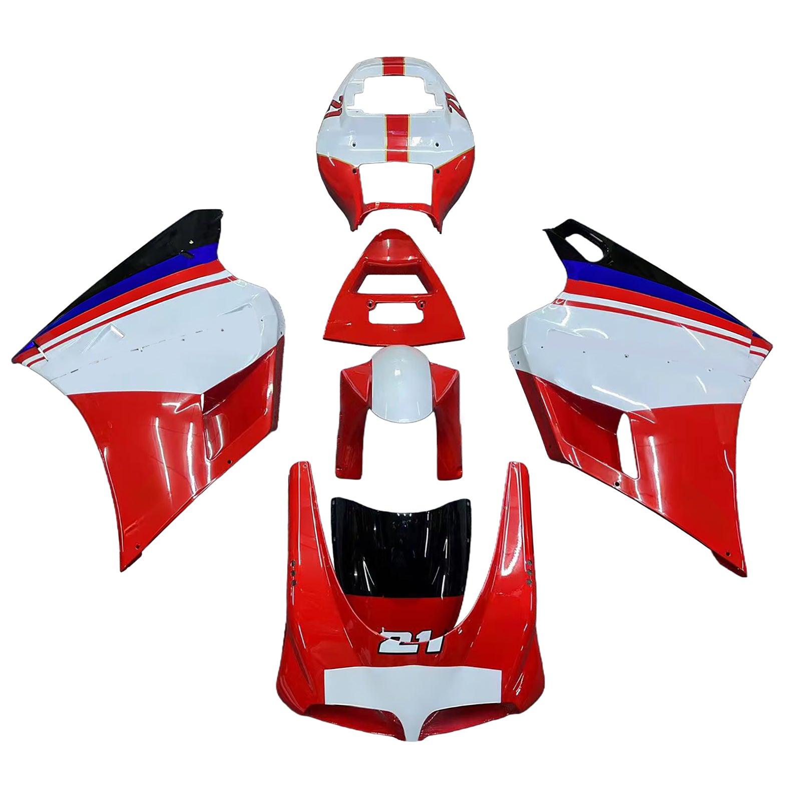 Amotopart Ducati 996 748 1996-2002 Carénage Kit Carrosserie ABS