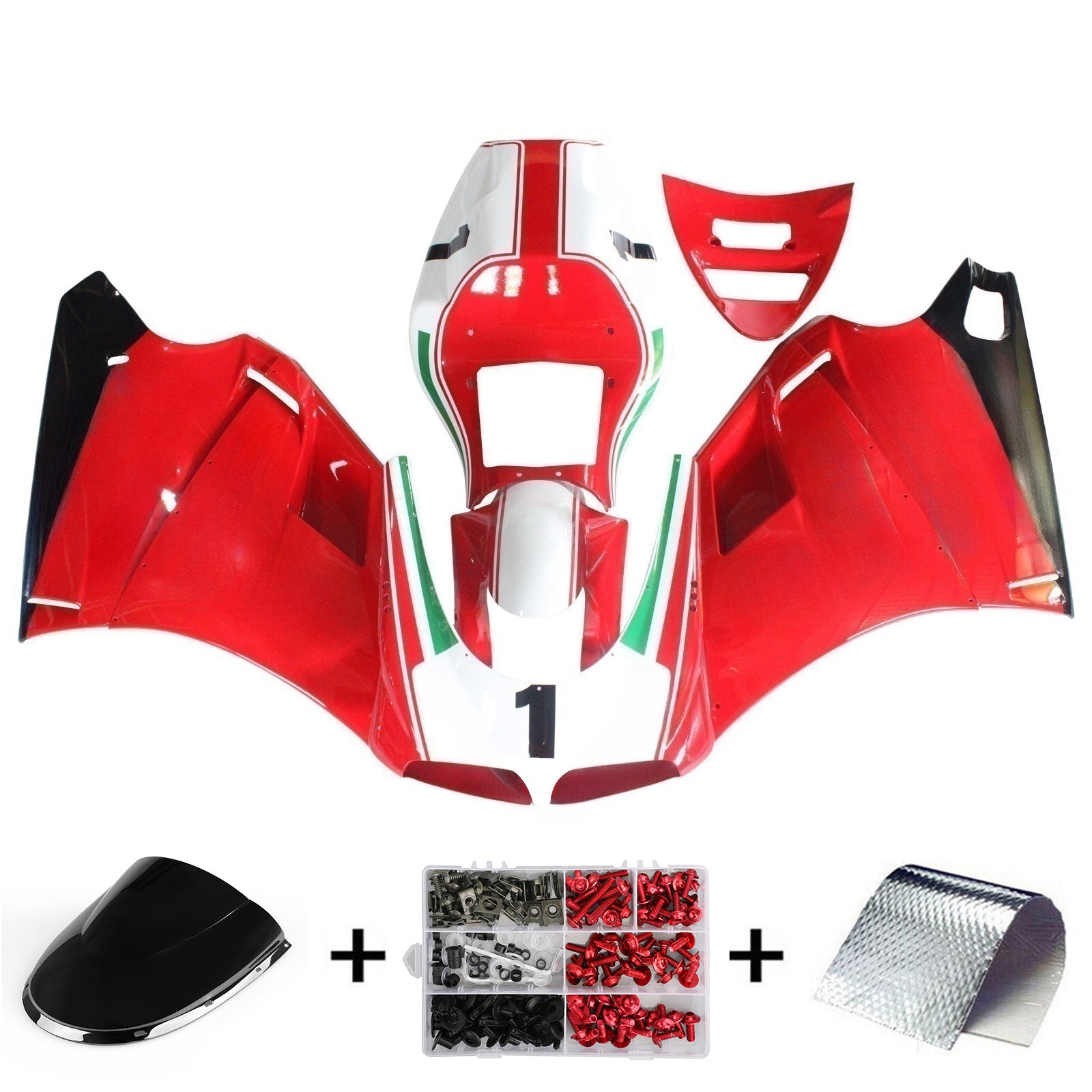 Amotopart Ducati 996 748 1996-2002 Carena ABS Kit Carrozzeria