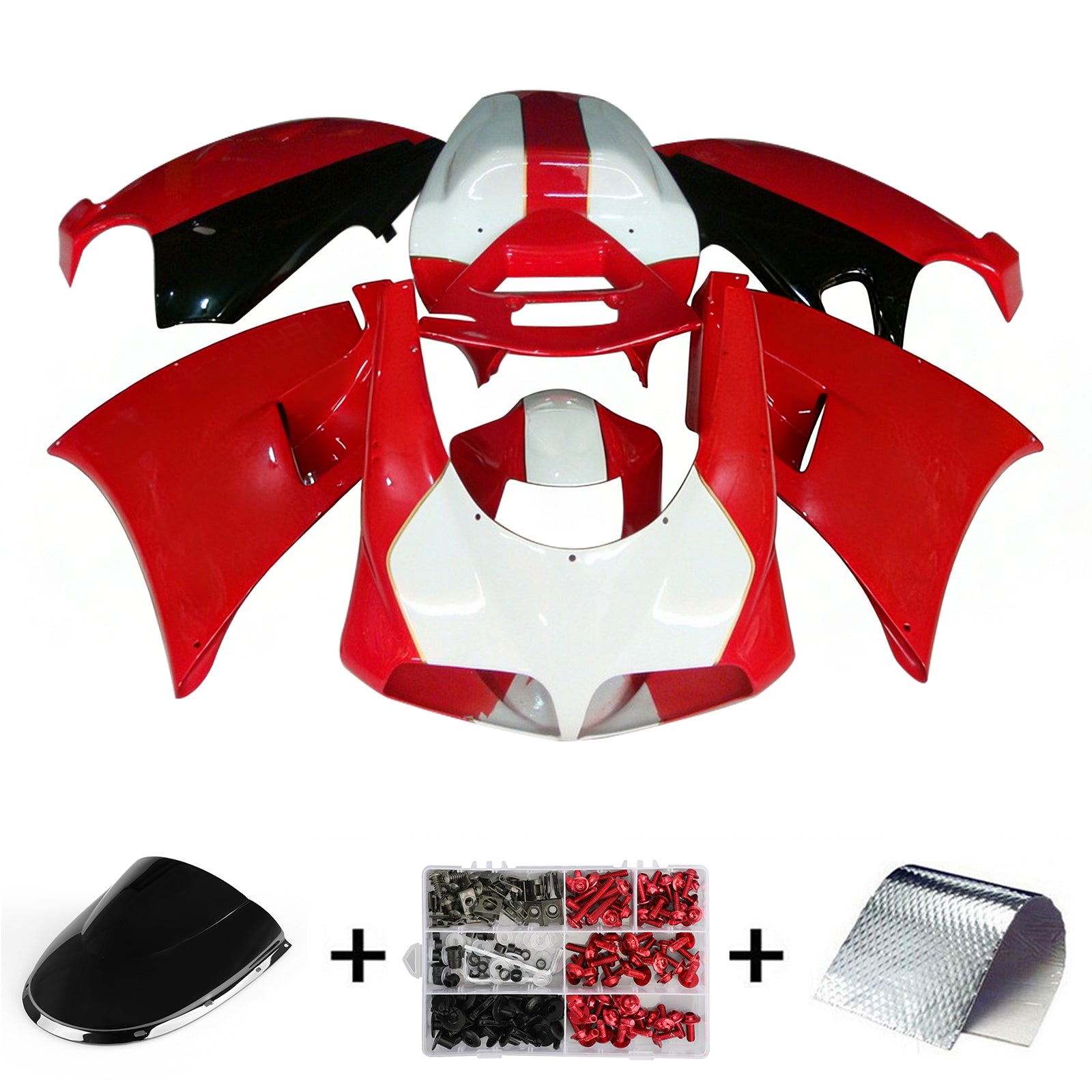 Amotopart Ducati 996 748 1996-2002 Zestaw nadwozia ABS Fairing