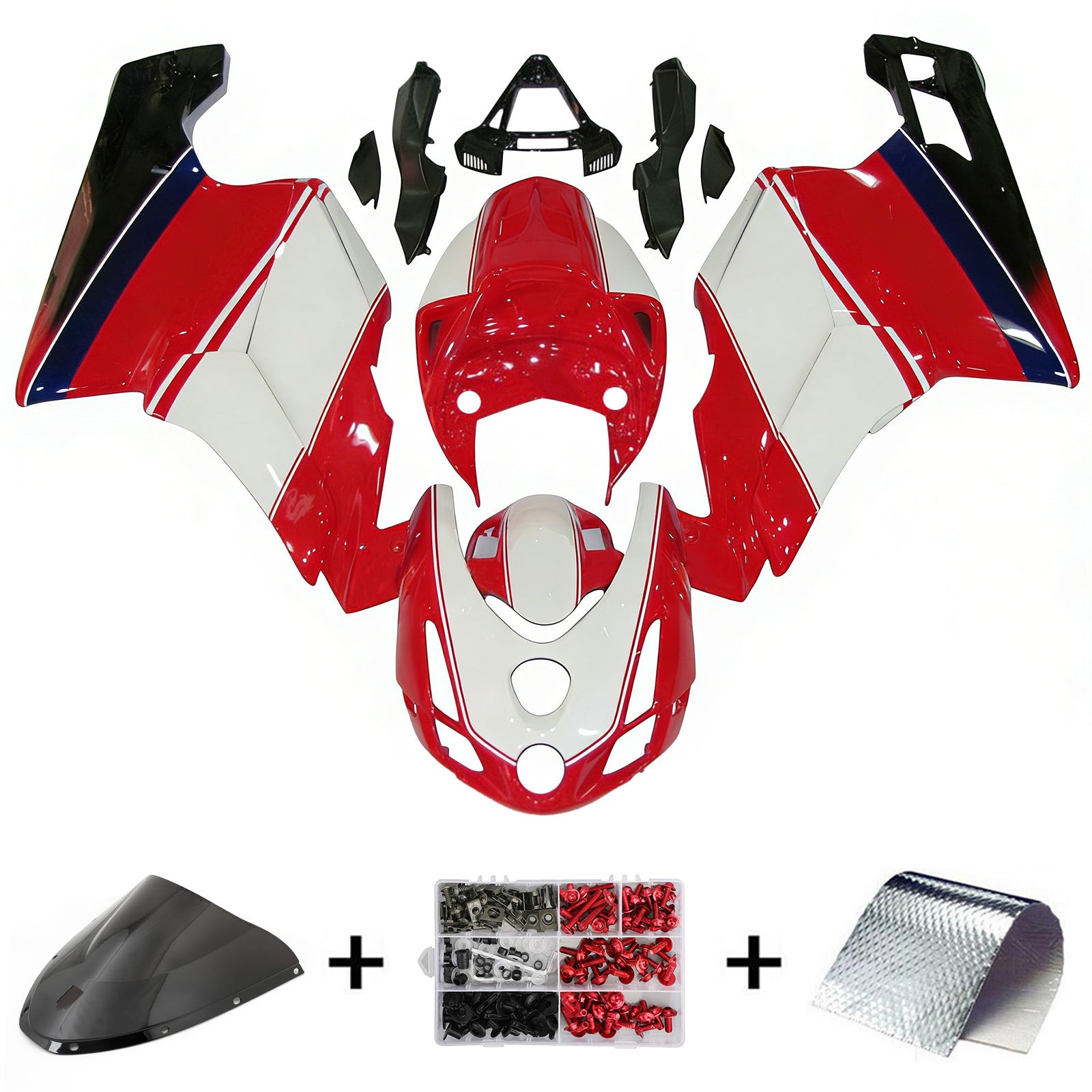 Kit de carénage Amotopart pour DUCATI 749 999 2003-2004 03-04 générique