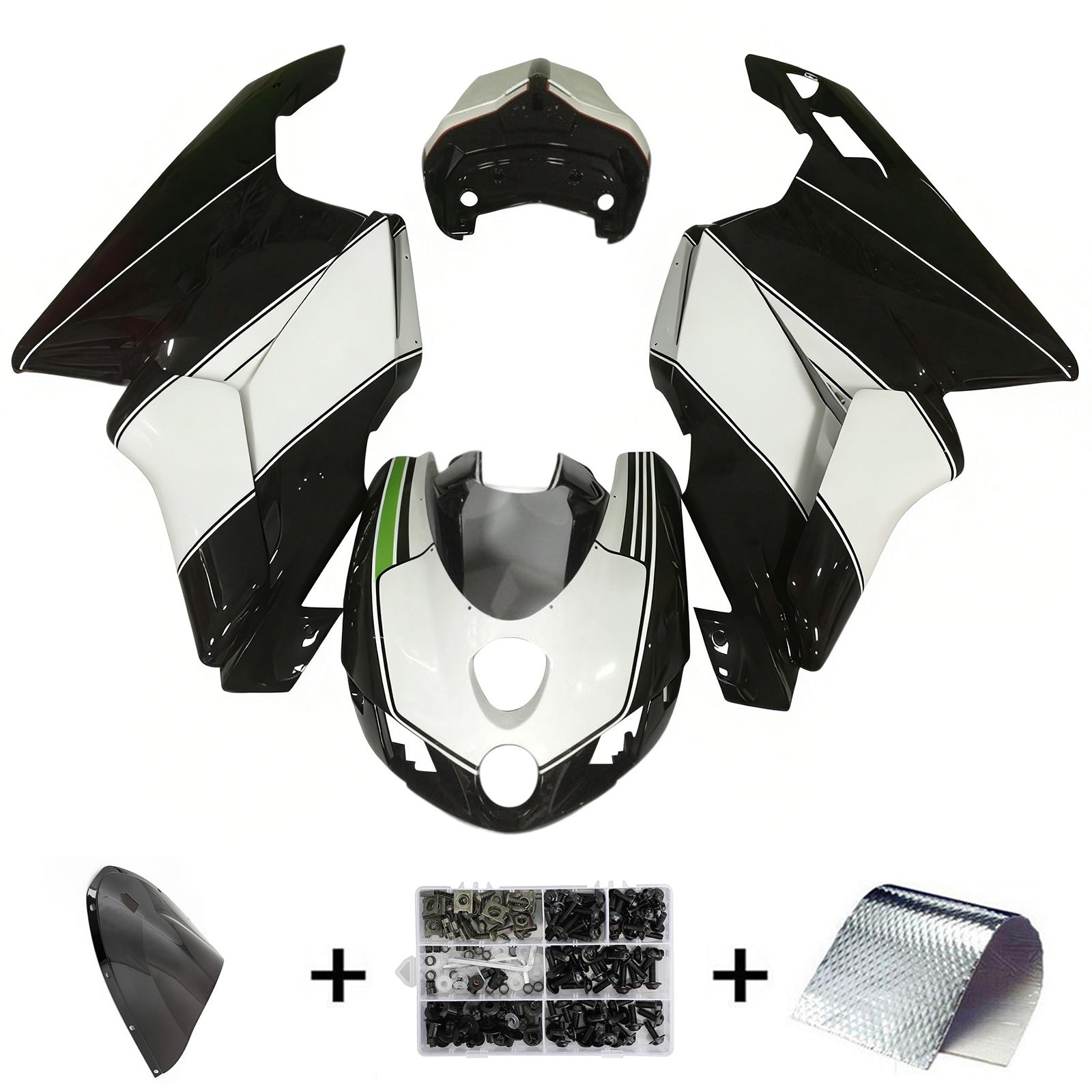 Amotopart Ducati 999 749 2003 2004 Kit Carénage Carrosserie ABS