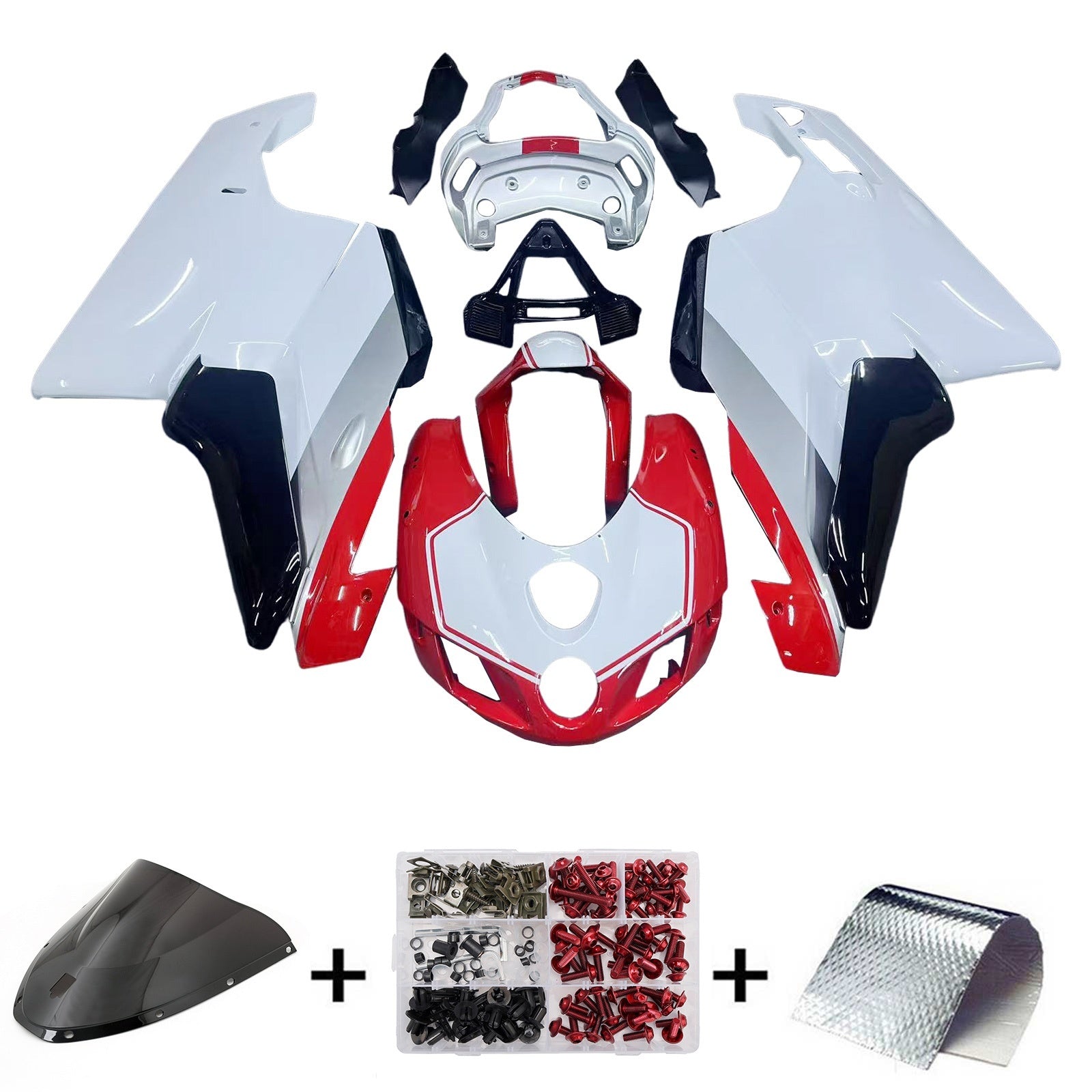 Amotopart Kit de carrocería ABS carenado para Ducati 999 749 2005 2006 Genérico
