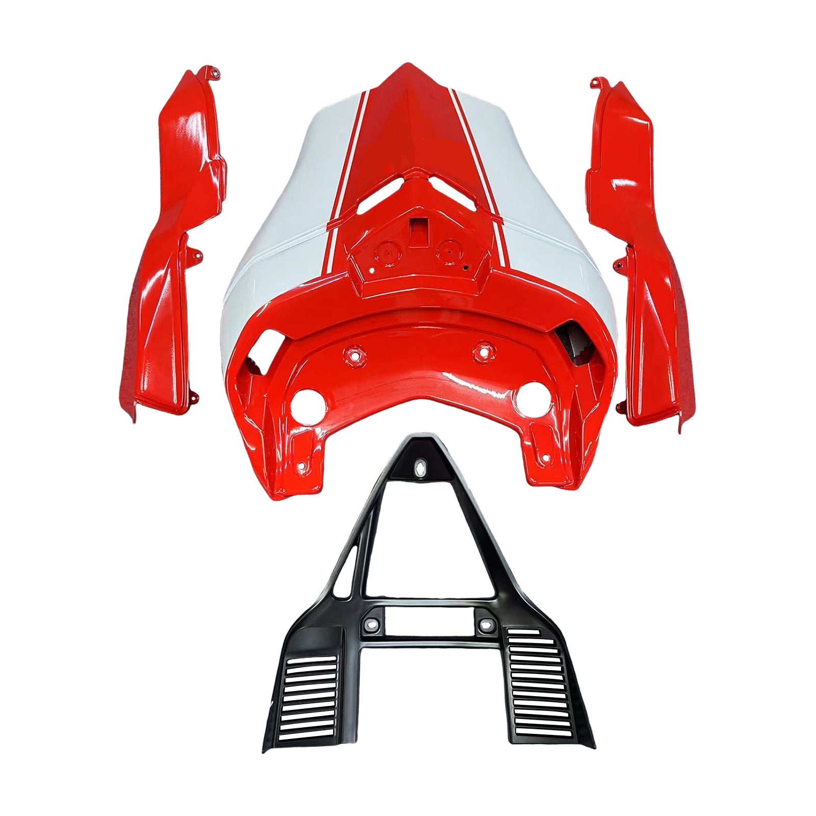 Amotopart beli komplet z rdečo mešanico za Ducati 999/749 2005-2006