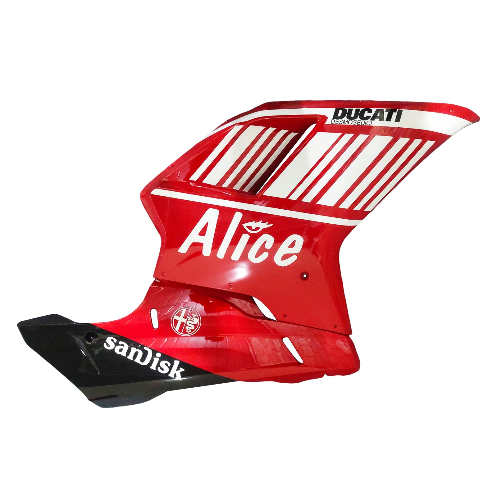 Amotopart Ducati 1098/1198/848 2007-2012 Rouge Alice Carrosserie Carénage ABS Injection Moule 1 # Générique