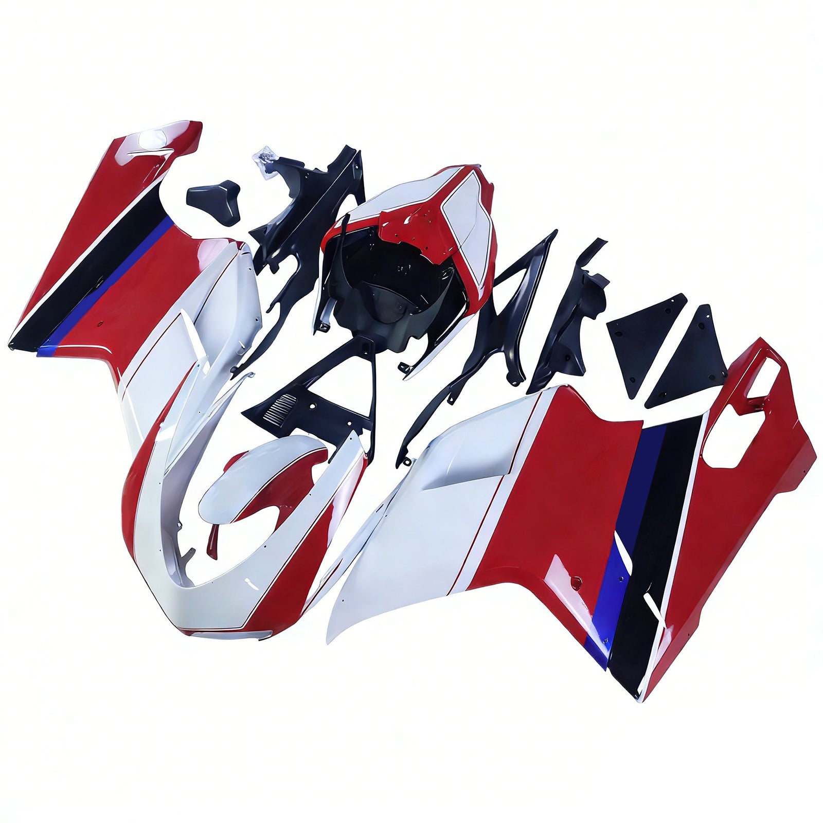 Amotopart Ducati 1098/1198/848 2007-2012 Red Xerox Bodywork Fairing ABS Forma wtryskowa 4 # Generic