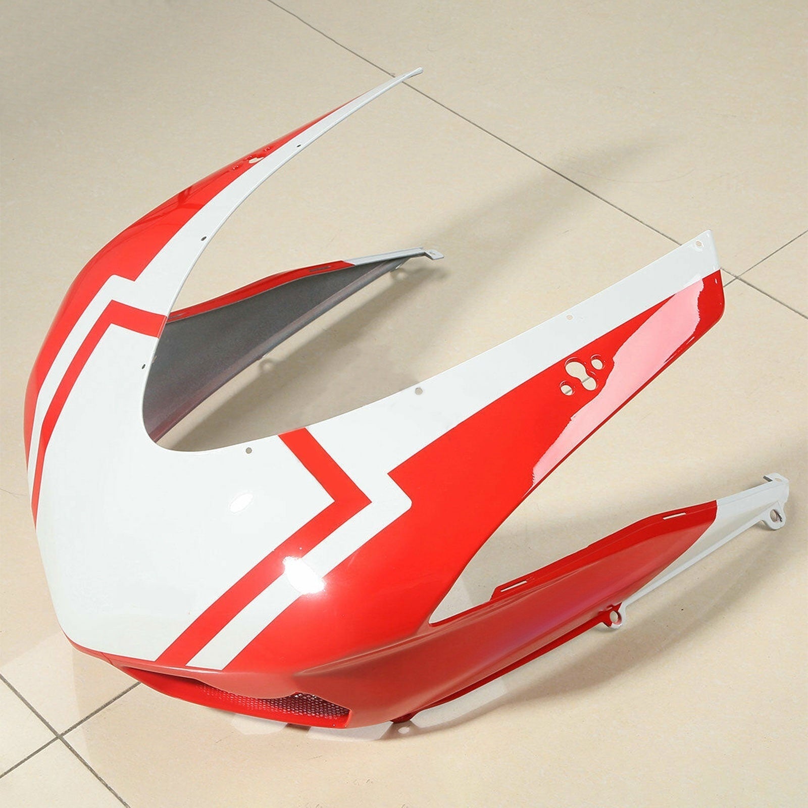 Amotopart Carénage Carrosserie Kit Pour DUCATI 1098 848 1198 2007-2012 2008 2009 Rouge Blanc Générique