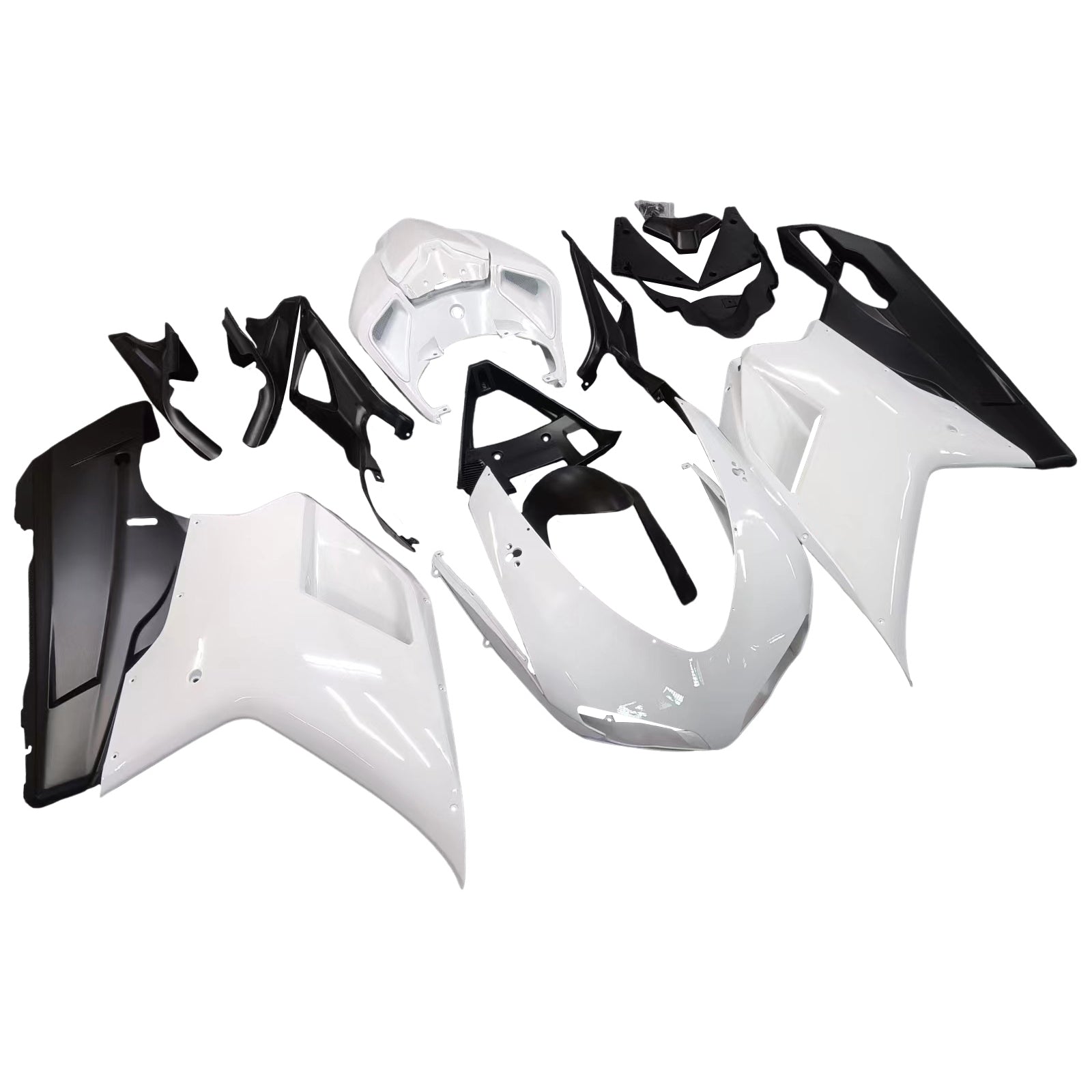 Amotopart Carénage Kit Carrosserie ABS pour Ducati 1098 1198 848 2007-2011 Générique