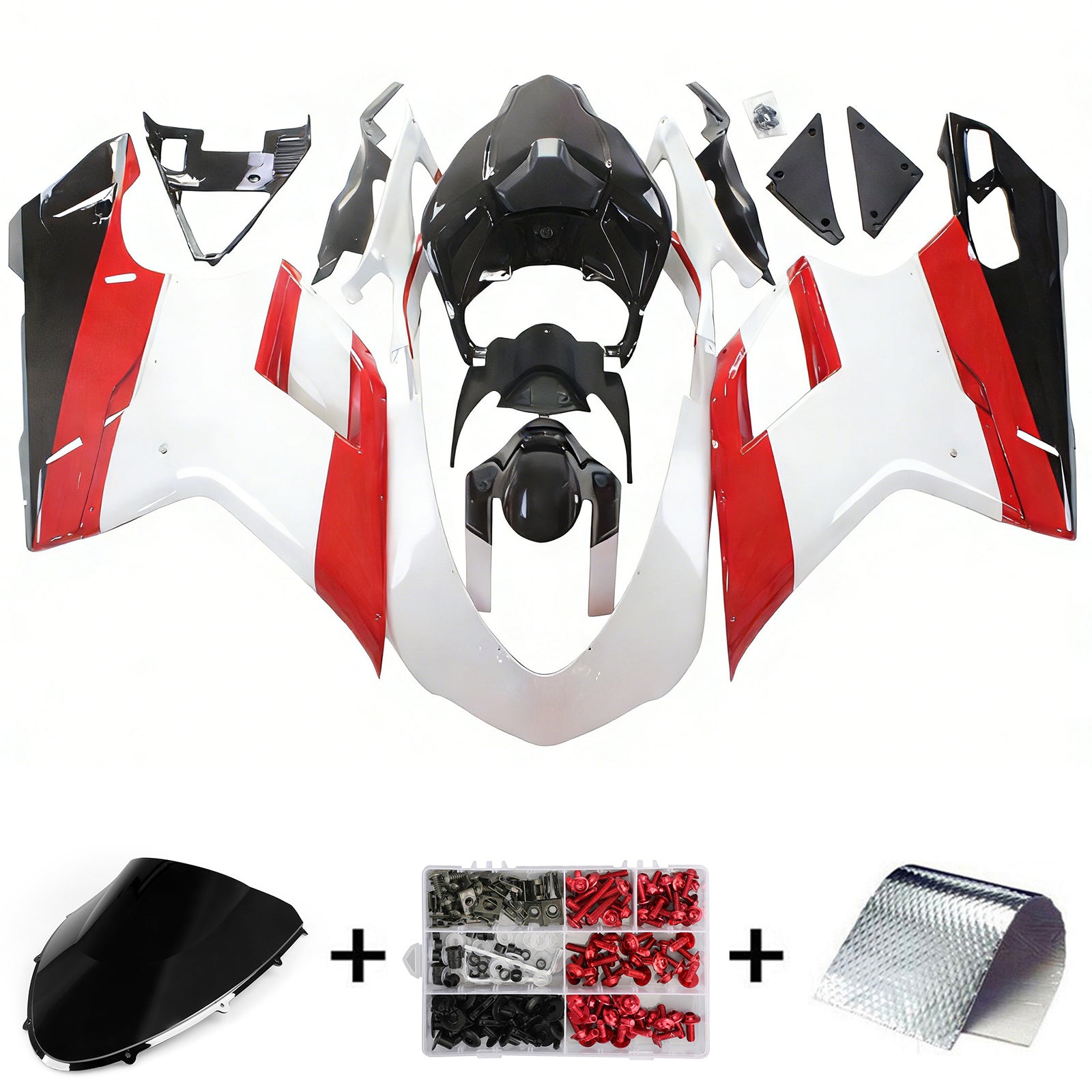 Ducati 1098 1198 848 2007-2011 Kit Carénage Carrosserie ABS