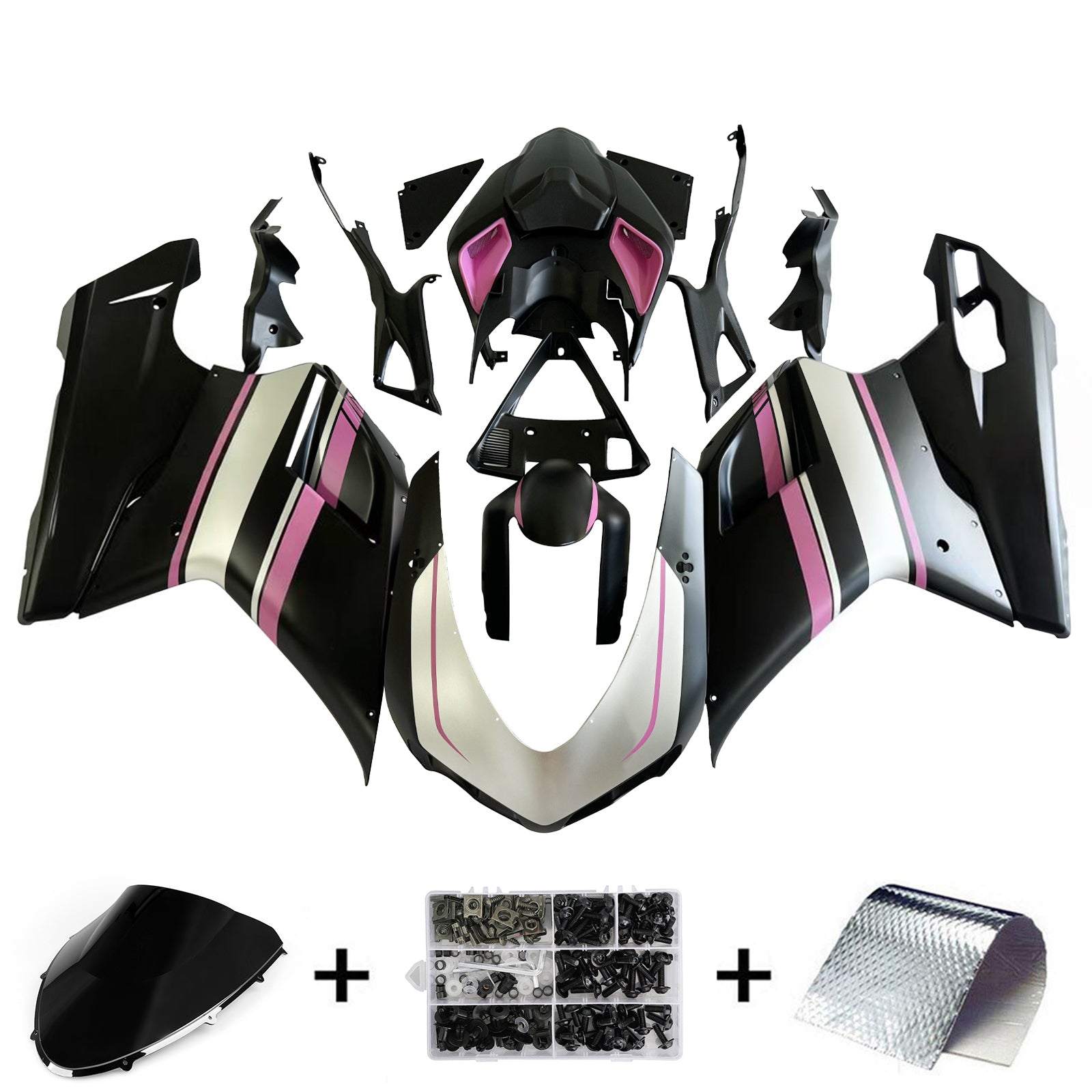 Kit de carenado de ABS para Ducati 1098 1198 848 2007-2011
