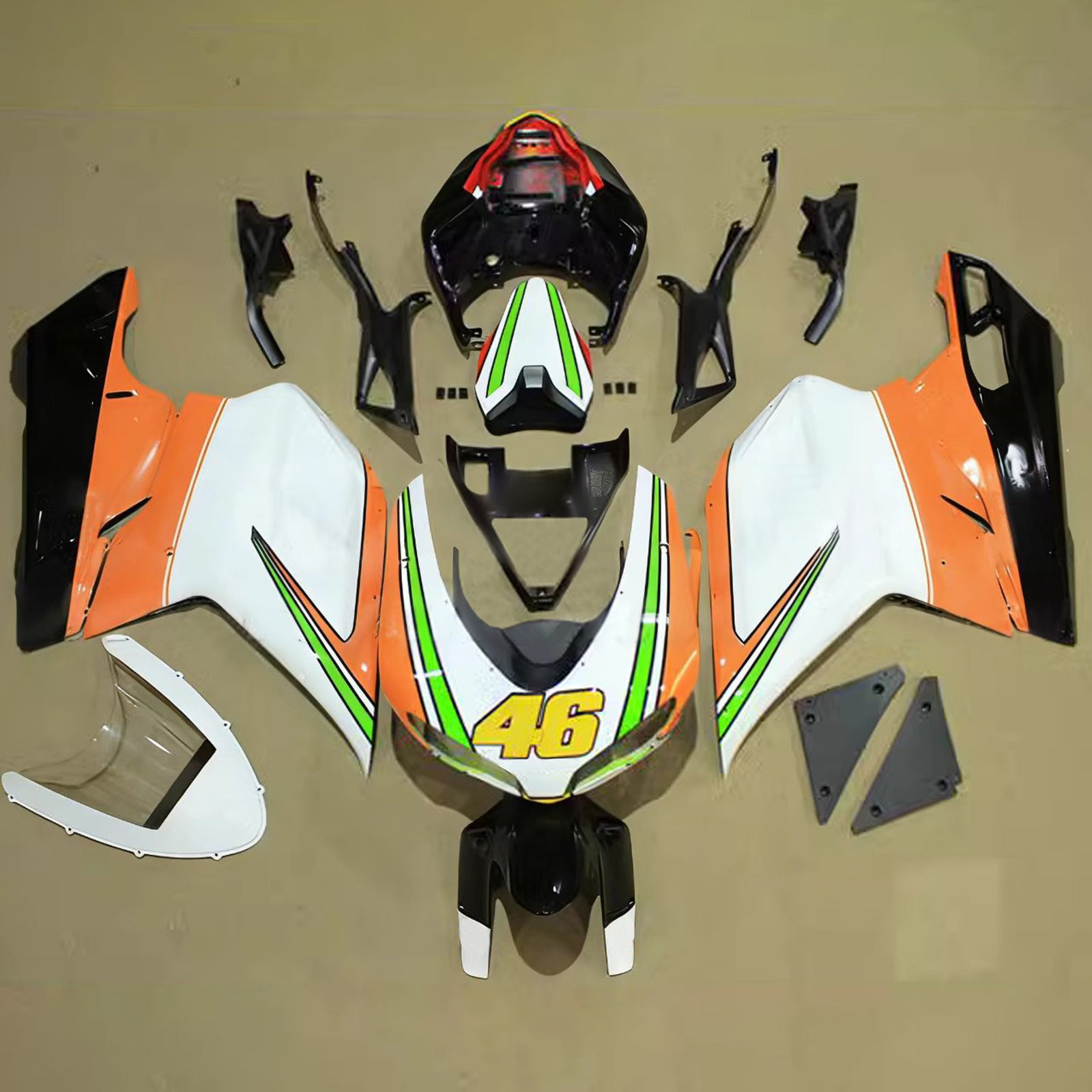 Kit de carénage ABS pour Ducati 1098 1198 848 2007-2011