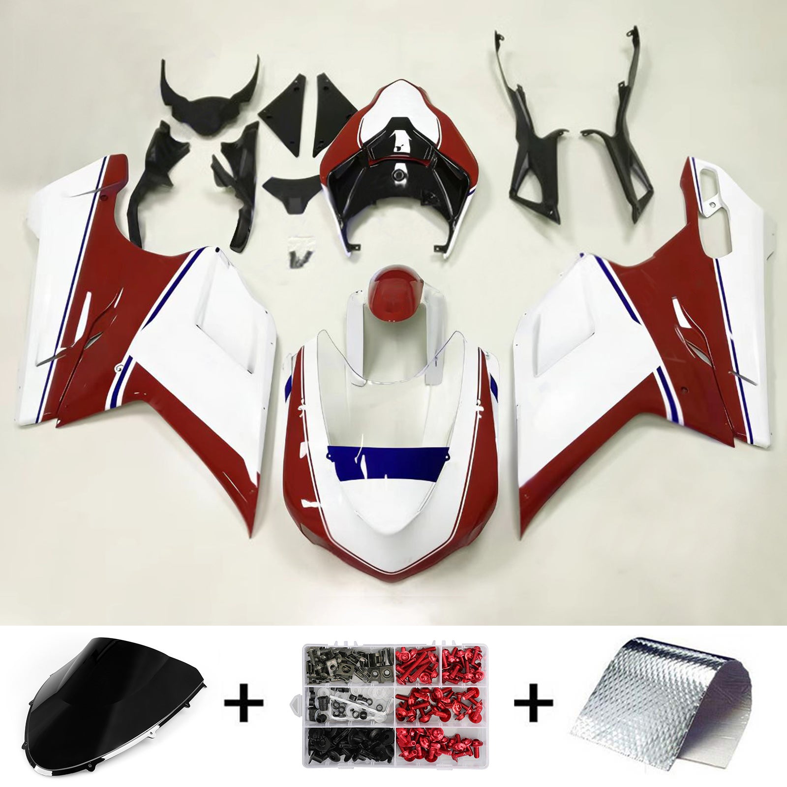 Kit per carenatura ABS per Ducati 1098 1198 848 2007-2011
