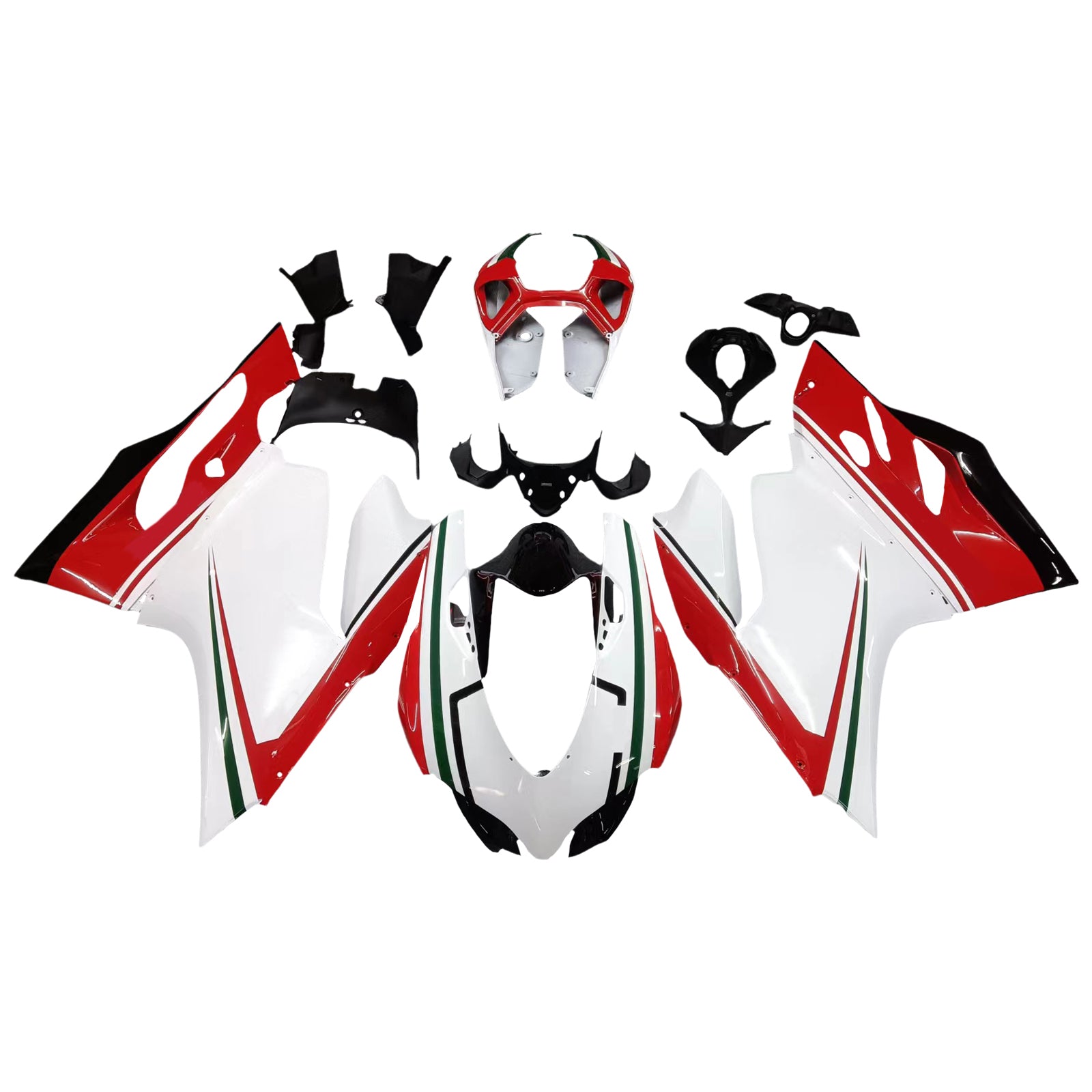 2012-2015 Ducati 1199/899 Kit de carénage d'injection Bodywork Abs en plastique Fit
