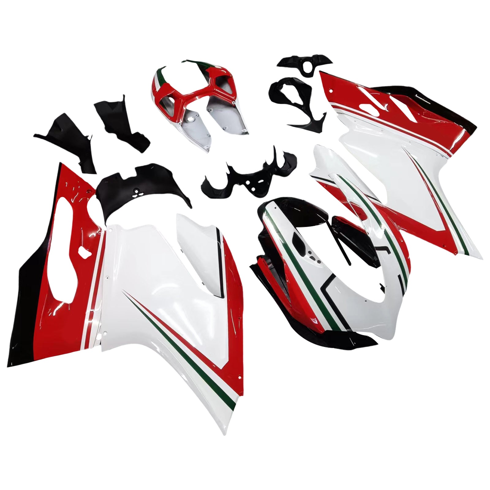 2012-2015 Ducati 1199/899 Kit de carénage d'injection Bodywork Abs en plastique Fit