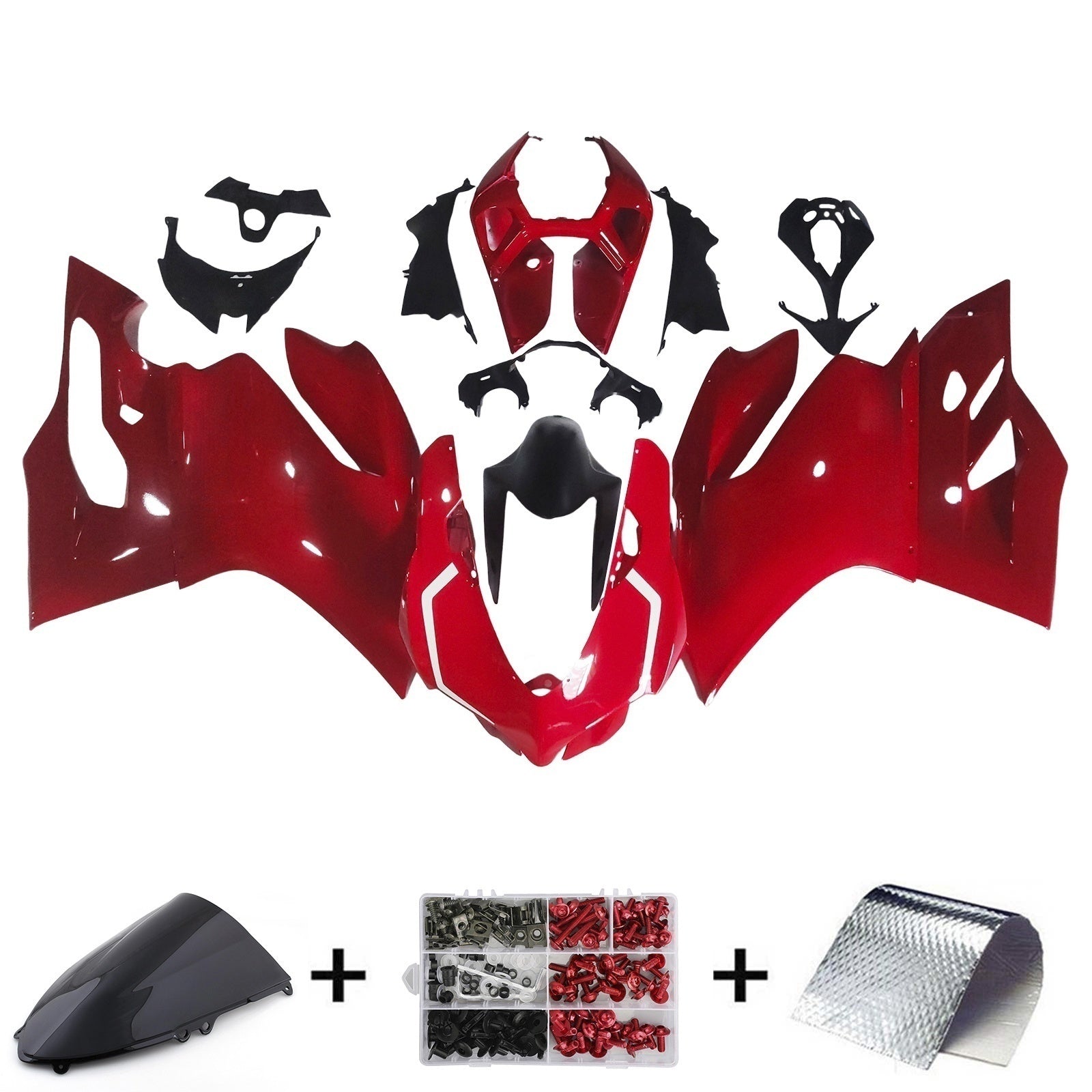 2012-2015 Ducati 1199/899 Korin ruiskutussuojaussarja Abs Plastic Fit
