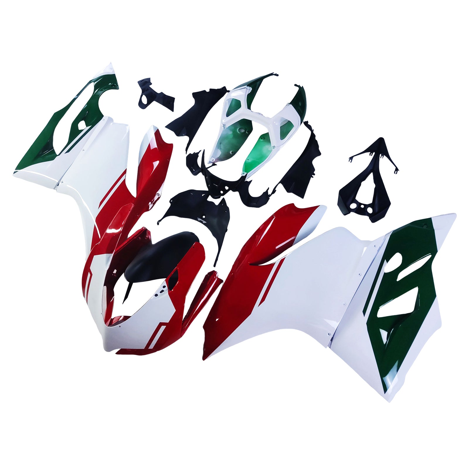 Amotopart Carénage Kit Carrosserie ABS pour Ducati 1199 899 2012-2015 Générique