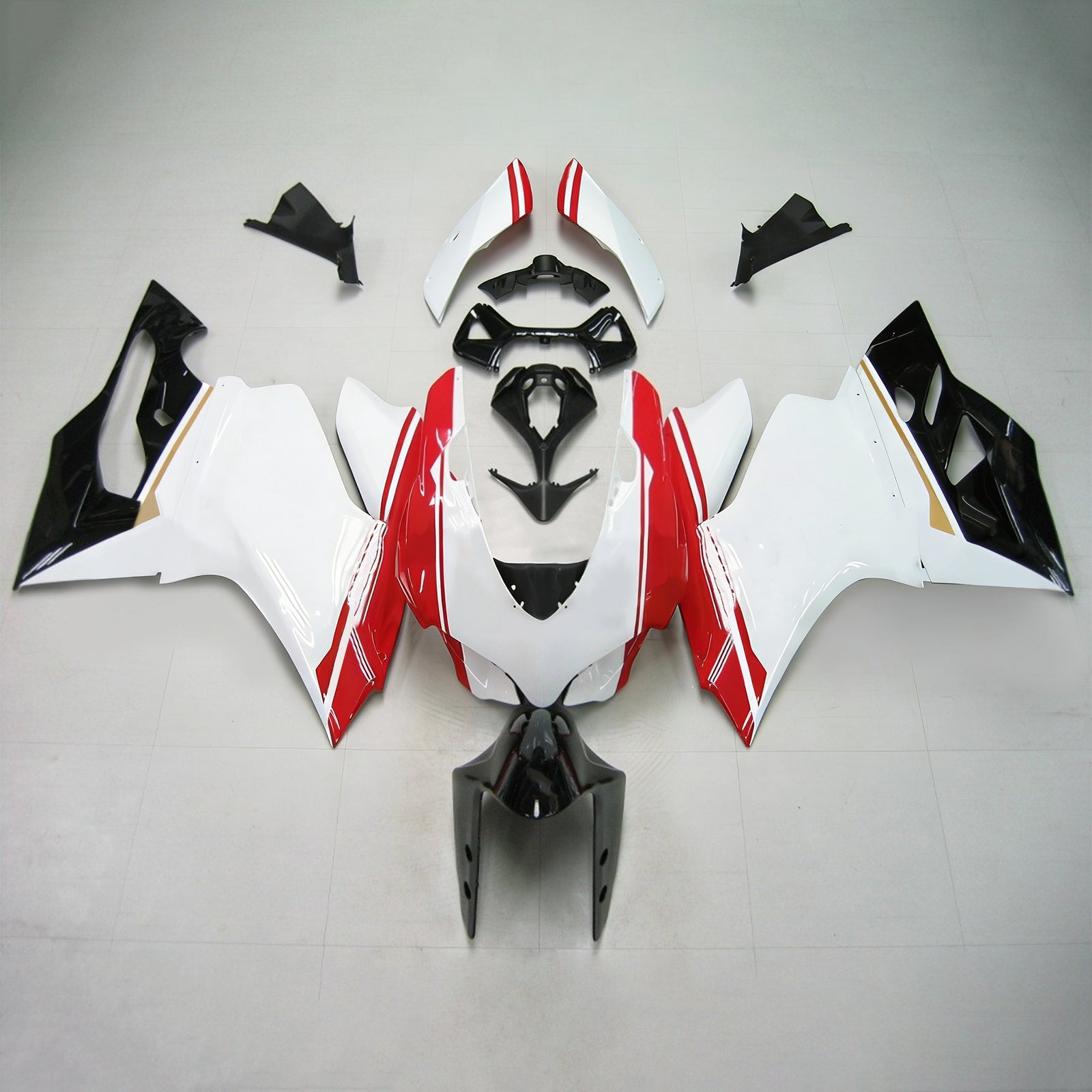 Kit de carénage par injection , carrosserie en plastique ABS Pour Ducati 1199 2012-2015