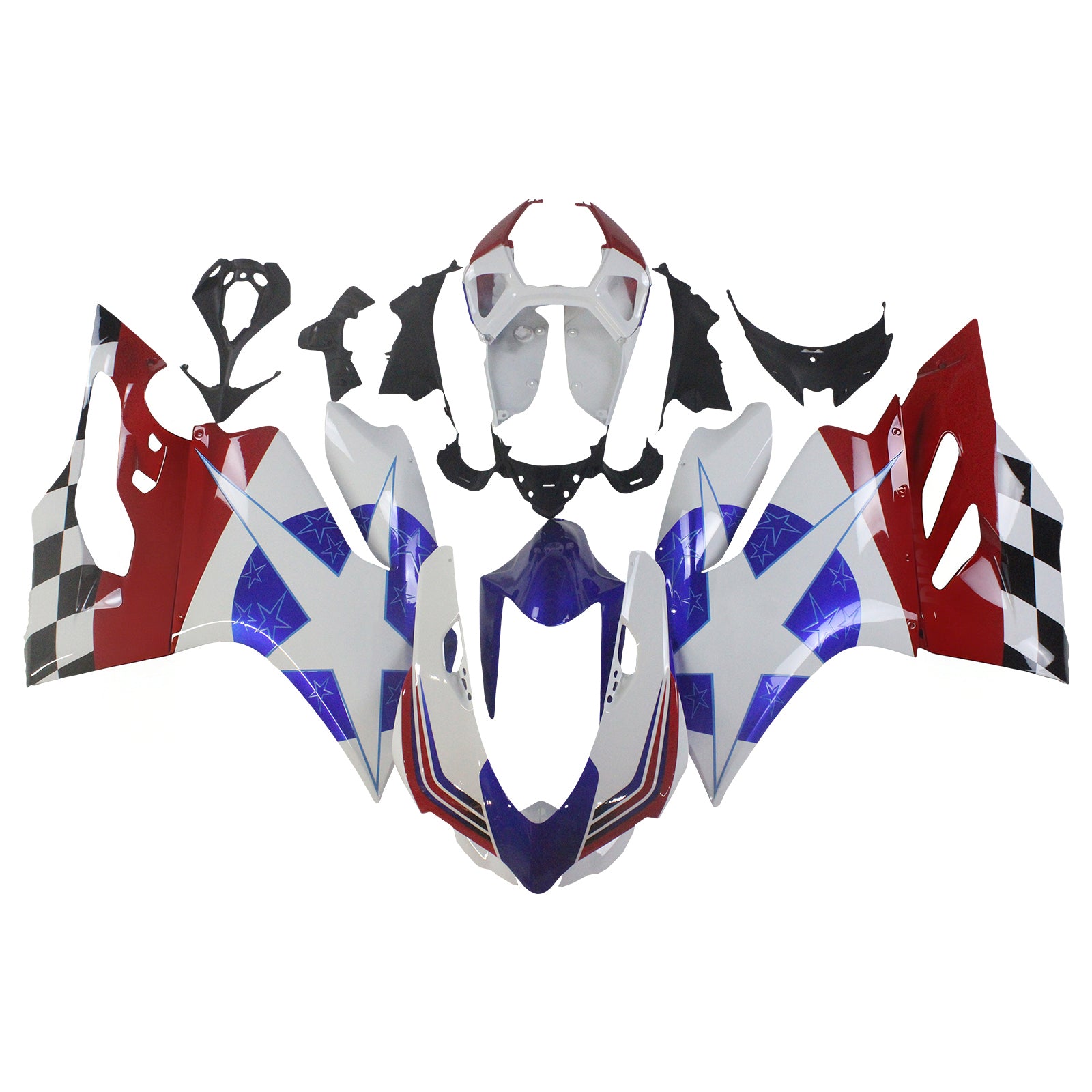 Amotopart Ducati 1199 899 2012-2015 Kit Carénage Carrosserie Plastique ABS