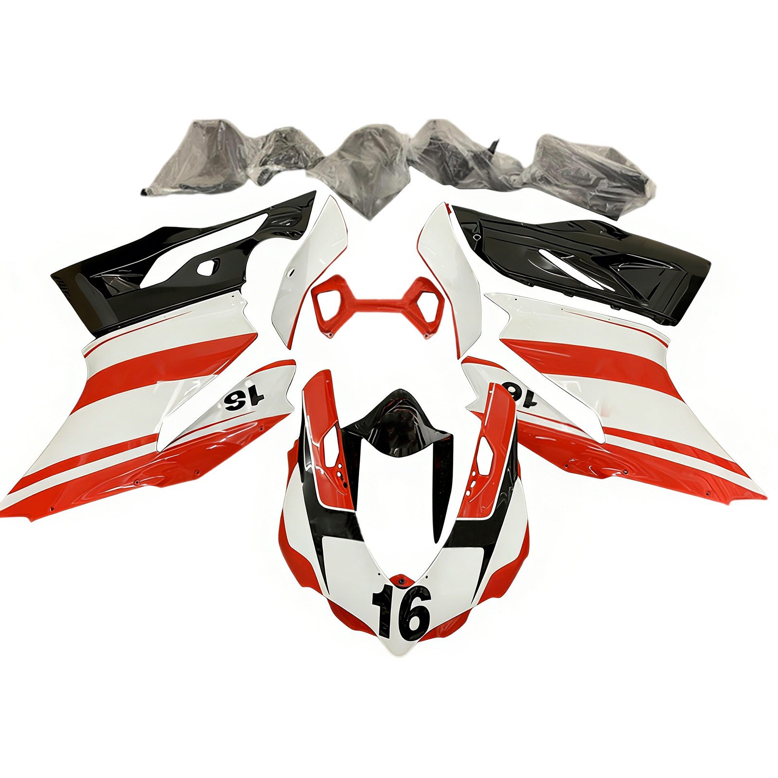 Amotopart Ducati 1199 899 2012-2015 Kit Carénage Carrosserie Plastique ABS