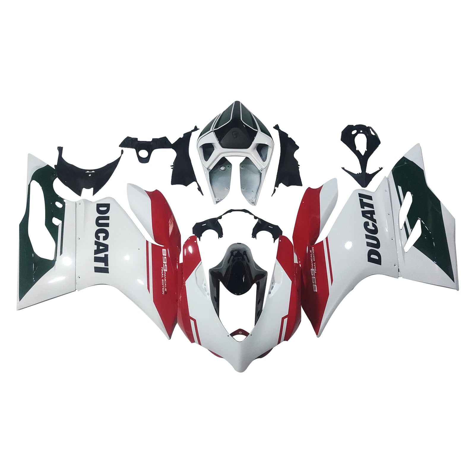 Amotopart Ducati 1199 899 2012-2015 Kit Carénage Carrosserie Plastique ABS