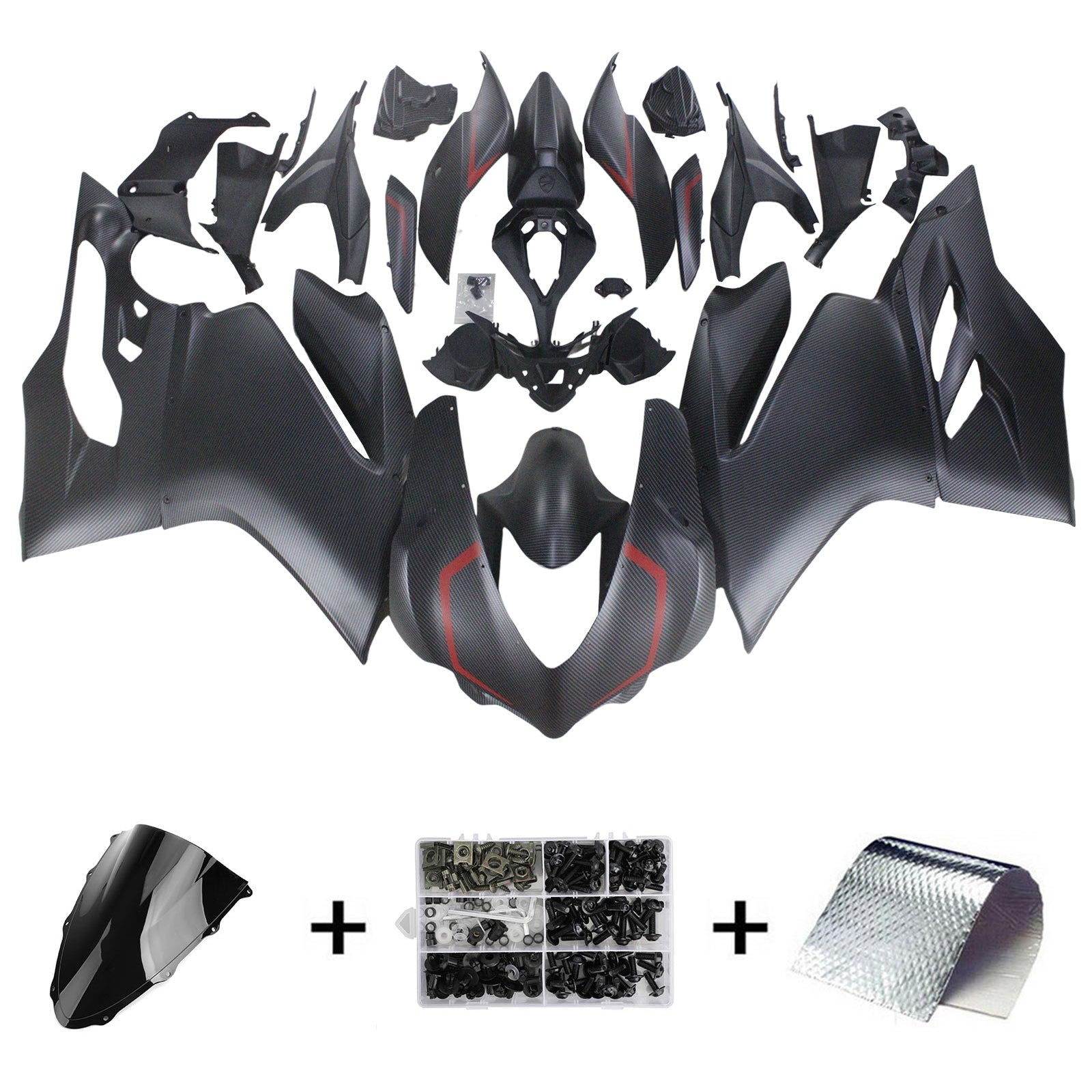 Amotopart Ducati 1299 959 2015-2020 Kit Carénage Carrosserie Plastique ABS
