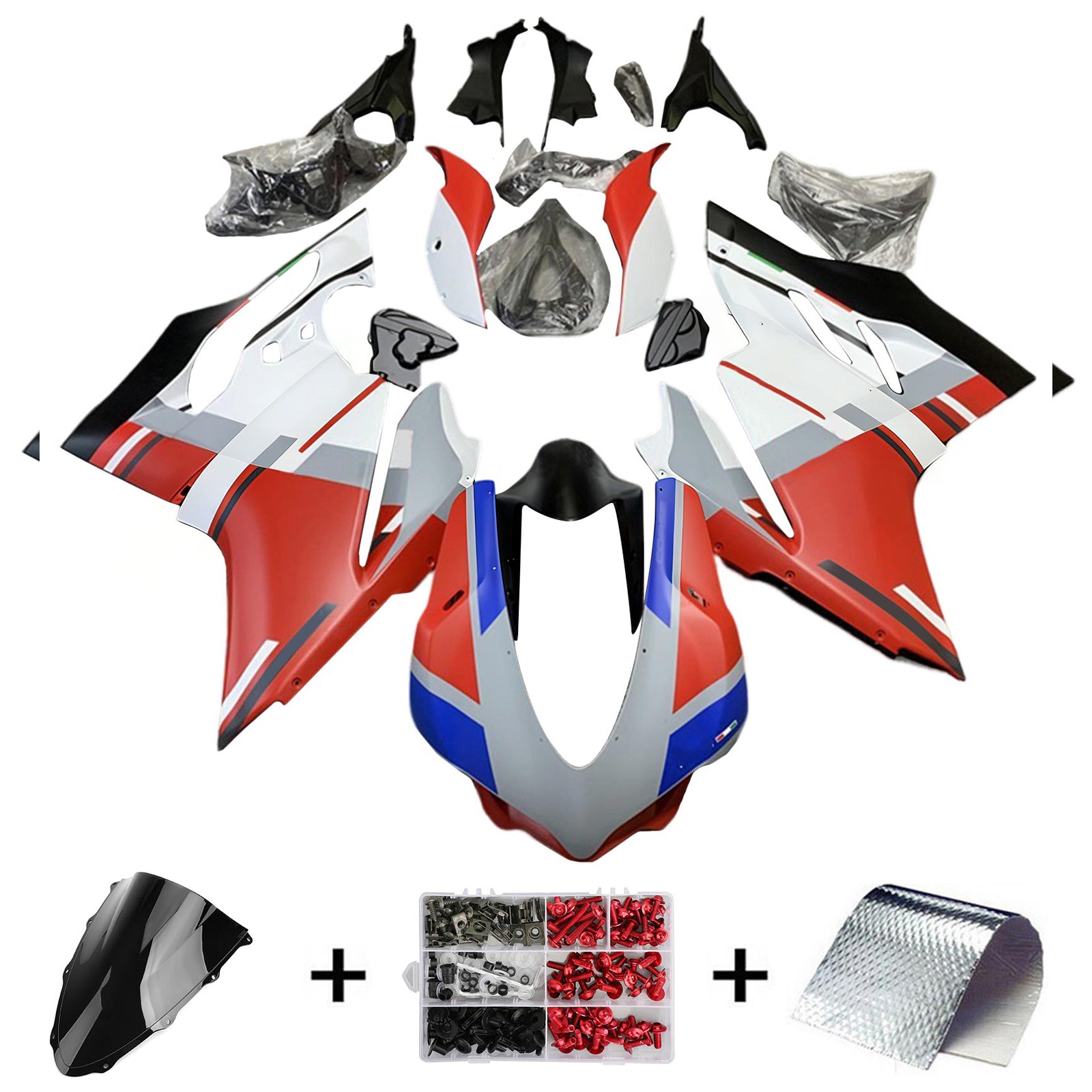 Amotopart Ducati 1299 959 2015-2020 Kit Carénage Carrosserie Plastique ABS