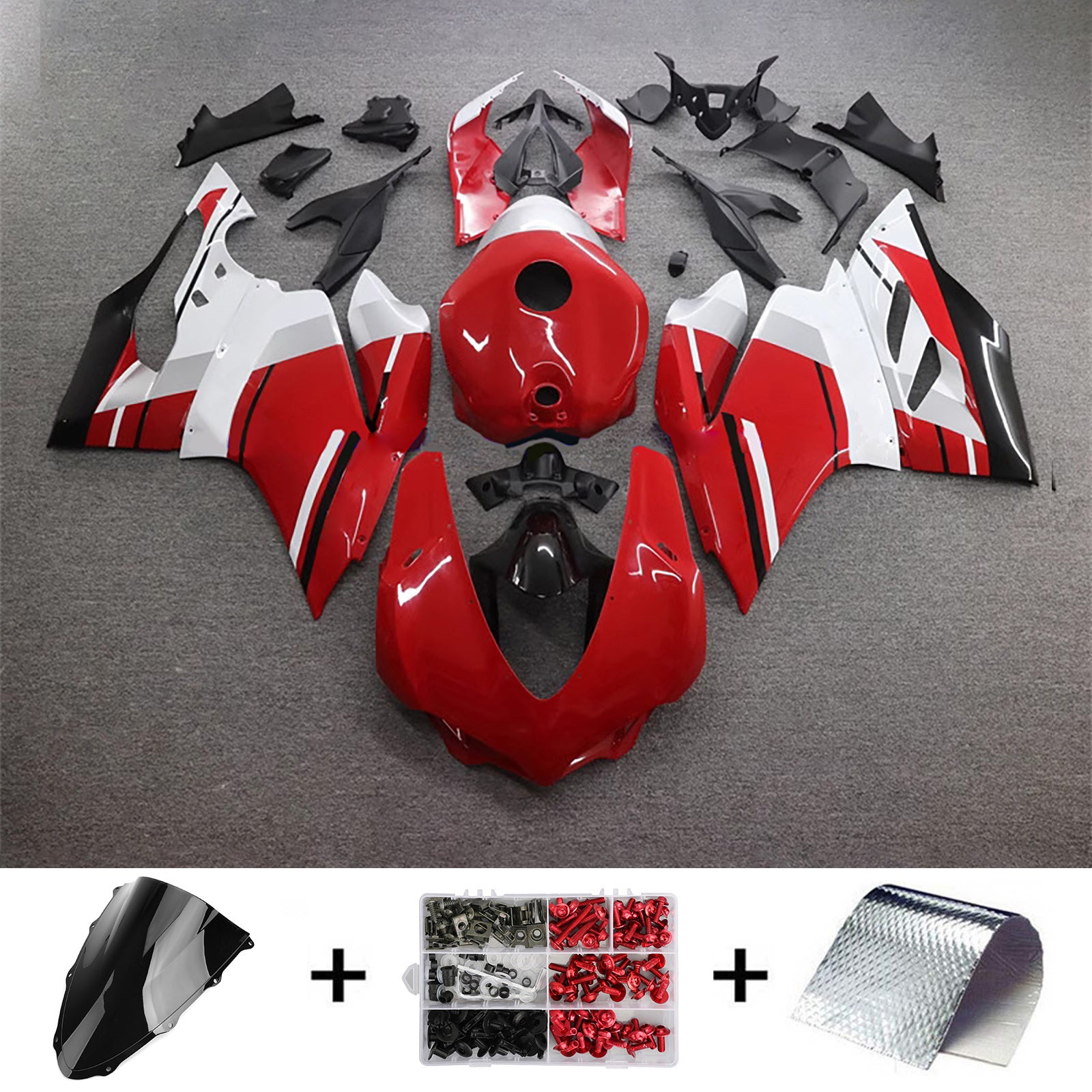 Kit de carenado de inyección de Ducati 1299 2015-2020 ABS Cuerpo de plástico