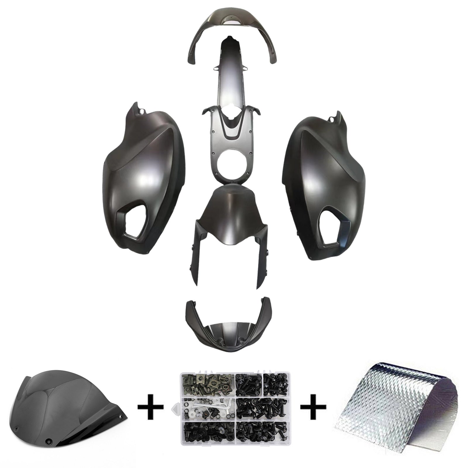 Amotopart Ducati Monster 696 796 1100 S EVO toutes les années Carénage Kit Carrosserie