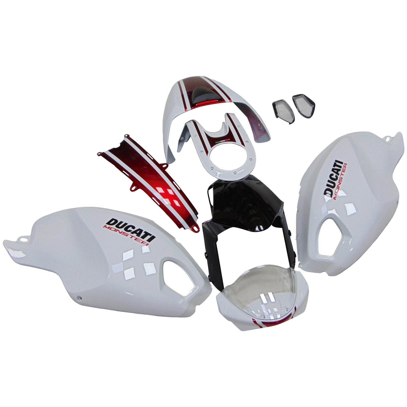 Amotopart Ducati Monster 696 796 1100 S EVO Alle jaren Carrosserie Kit