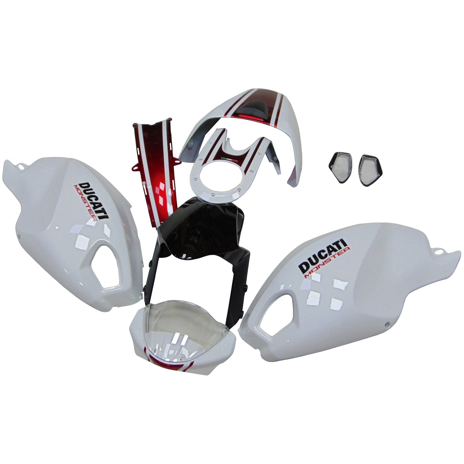 Amotopart Ducati Monster 696 796 1100 S EVO Alle jaren Carrosserie Kit