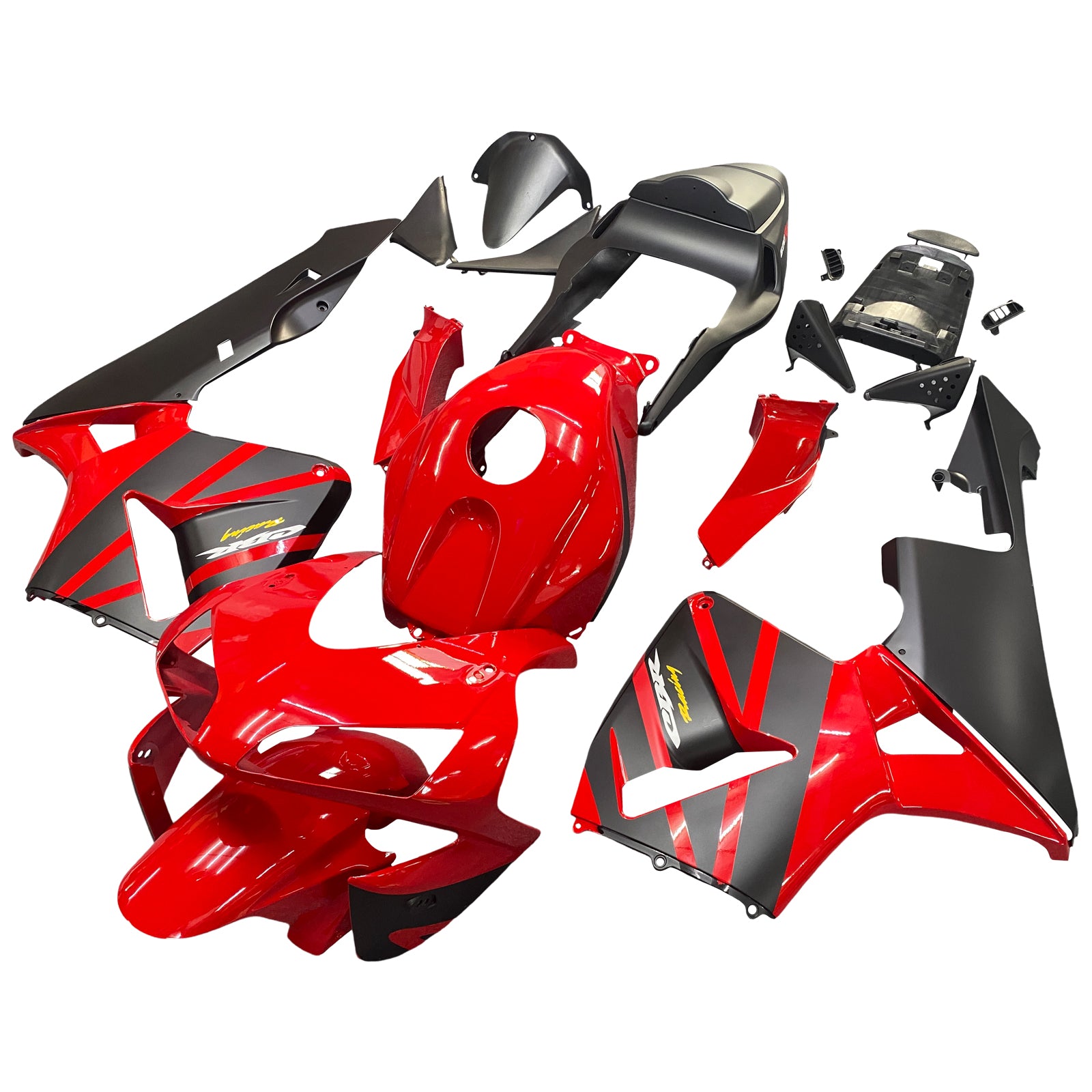 Amotopart Kuip ABS Carrosserieset voor Honda CBR600RR 2003 2004 Generiek Rood