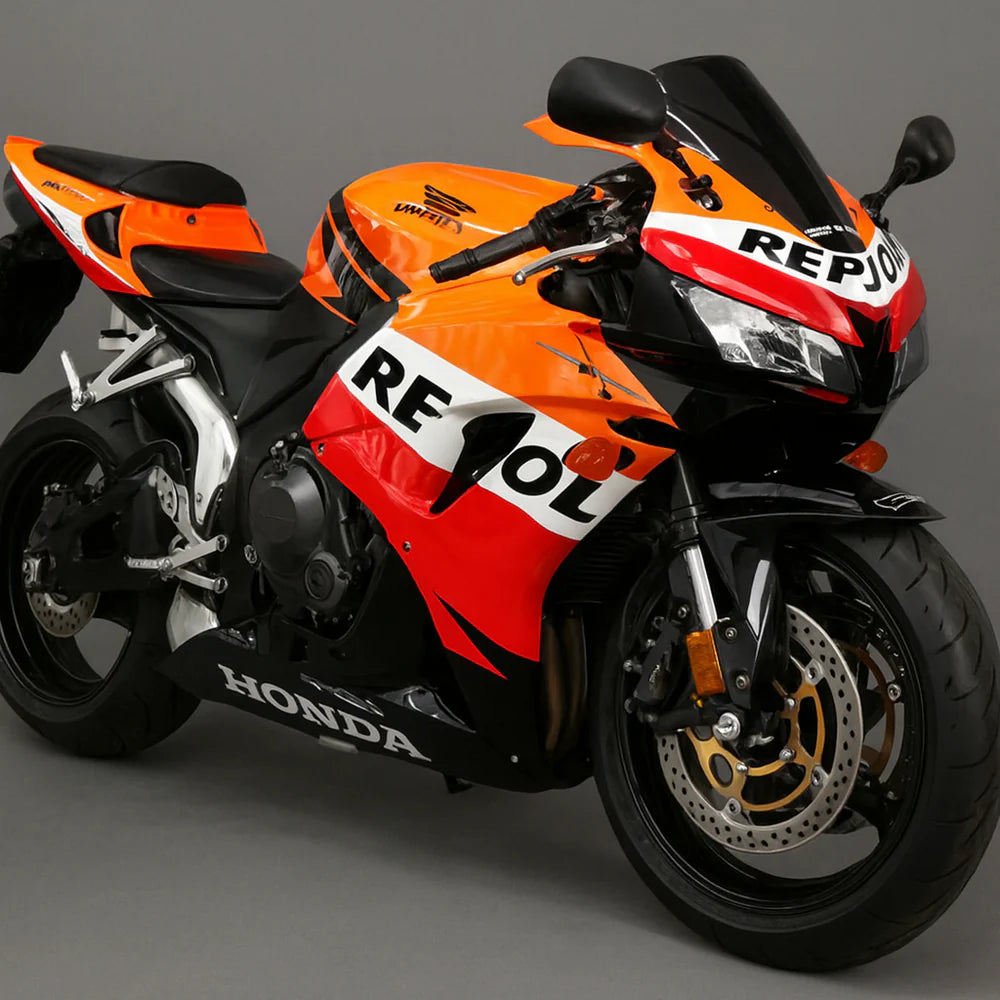 Amotopart voor CBR600RR 2003-2004 Oranje rood oranje slaapkamer vierkant gevormd door plastic injectie generiek samen