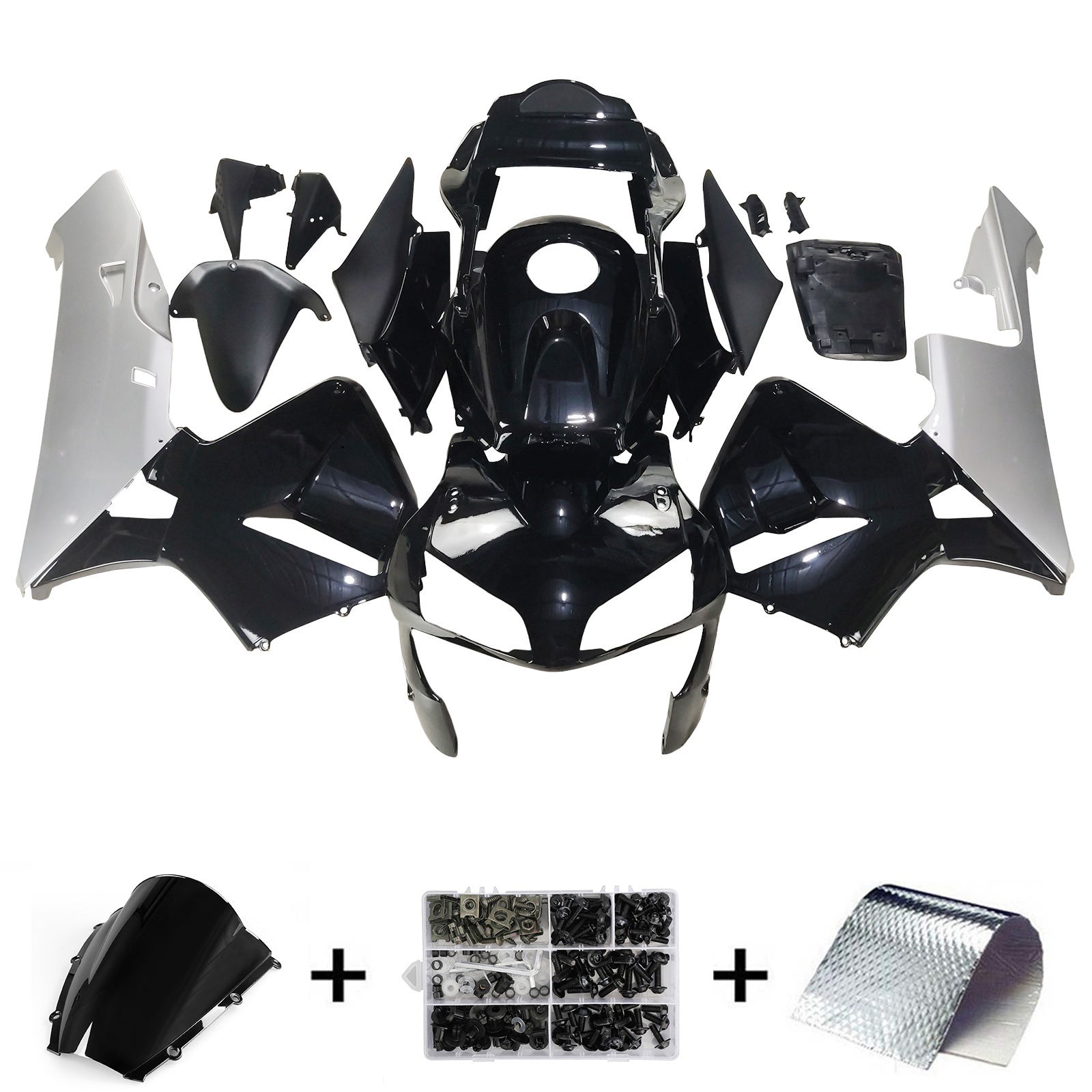 Mercati Amotopart 2003-2004 HONDA CBR 600 RR NEIR & SILVER HONDA GENERIC