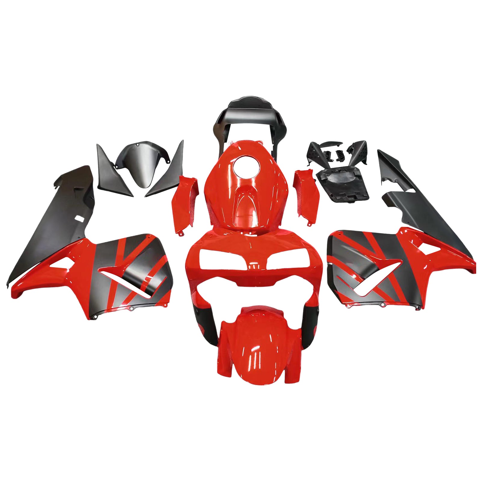 Carene Amotopart 2003-2004 Honda CBR 600 RR rosse & Honda nera generica