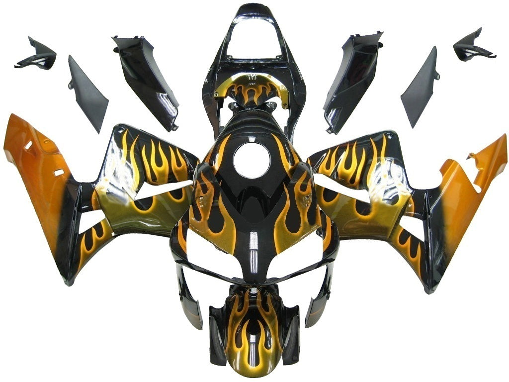Carene Amotopart 2003-2004 Honda CBR 600 RR Nero e Oro Fiamma Generico