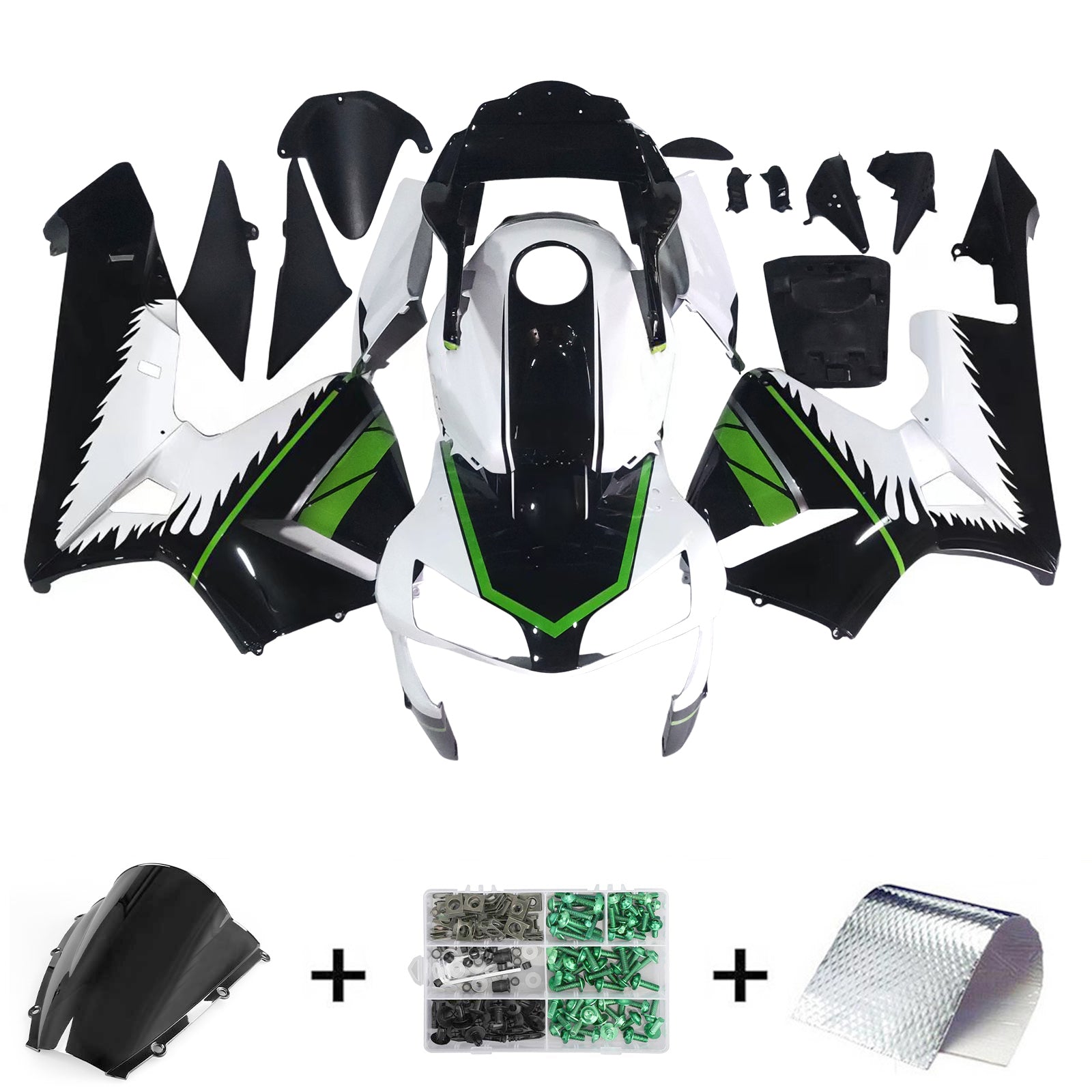 Amotopart Honda CBR600RR 2003-2004 F5 Kit Carénage Carrosserie Plastique ABS