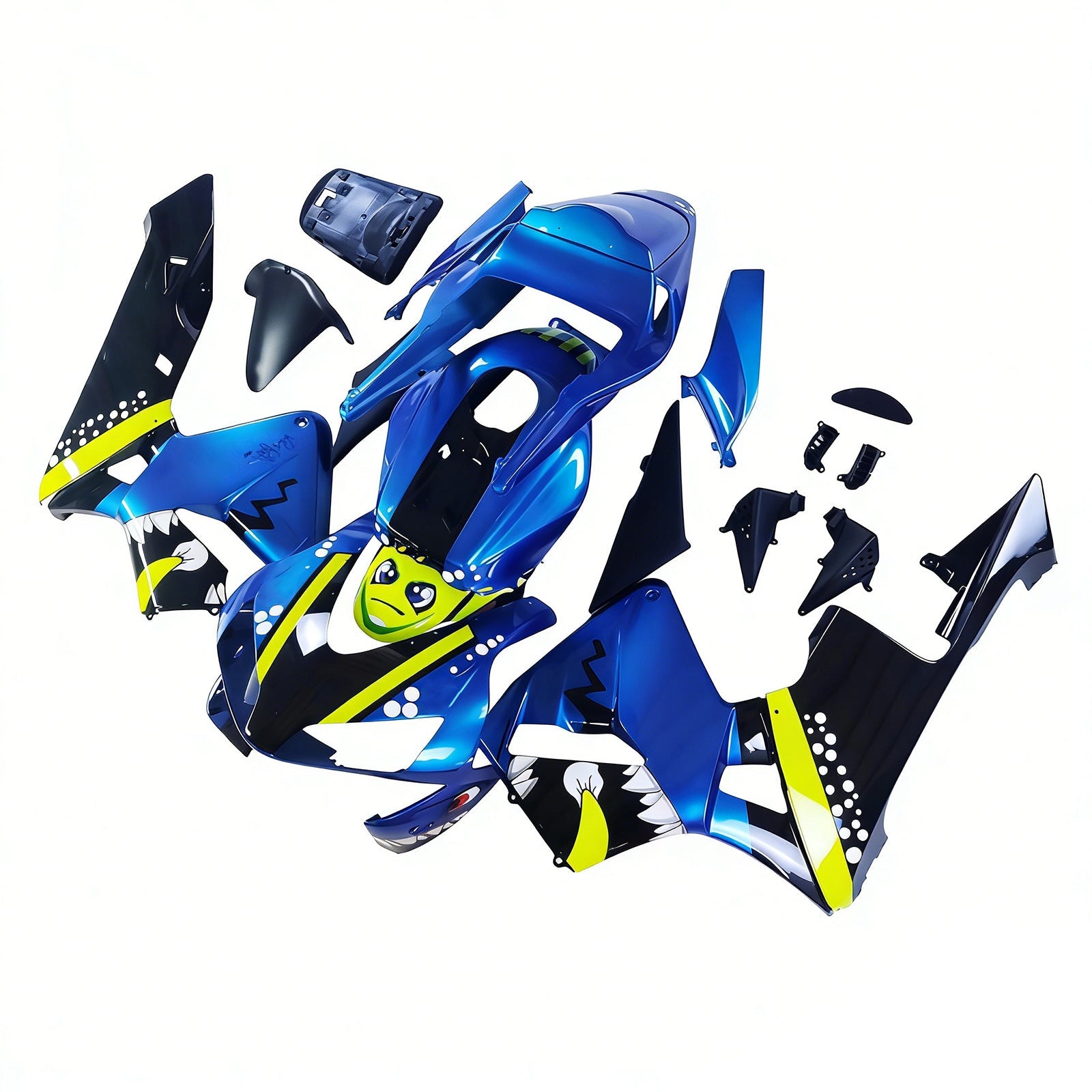 Amotopart Honda CBR600RR 2003-2004 F5 Kit Carénage Carrosserie Plastique ABS