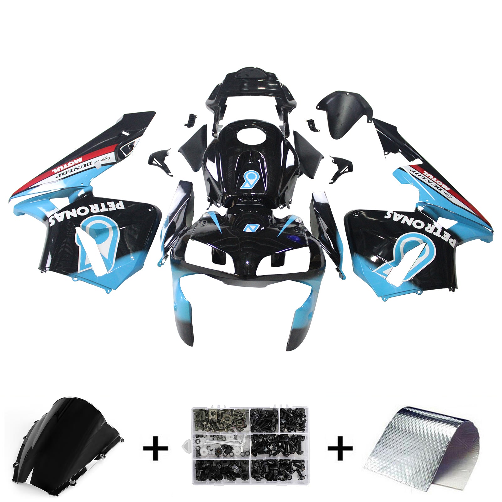 Amotopart Honda CBR600RR 2003-2004 F5 Kit Carrosserie Plastic Abs
