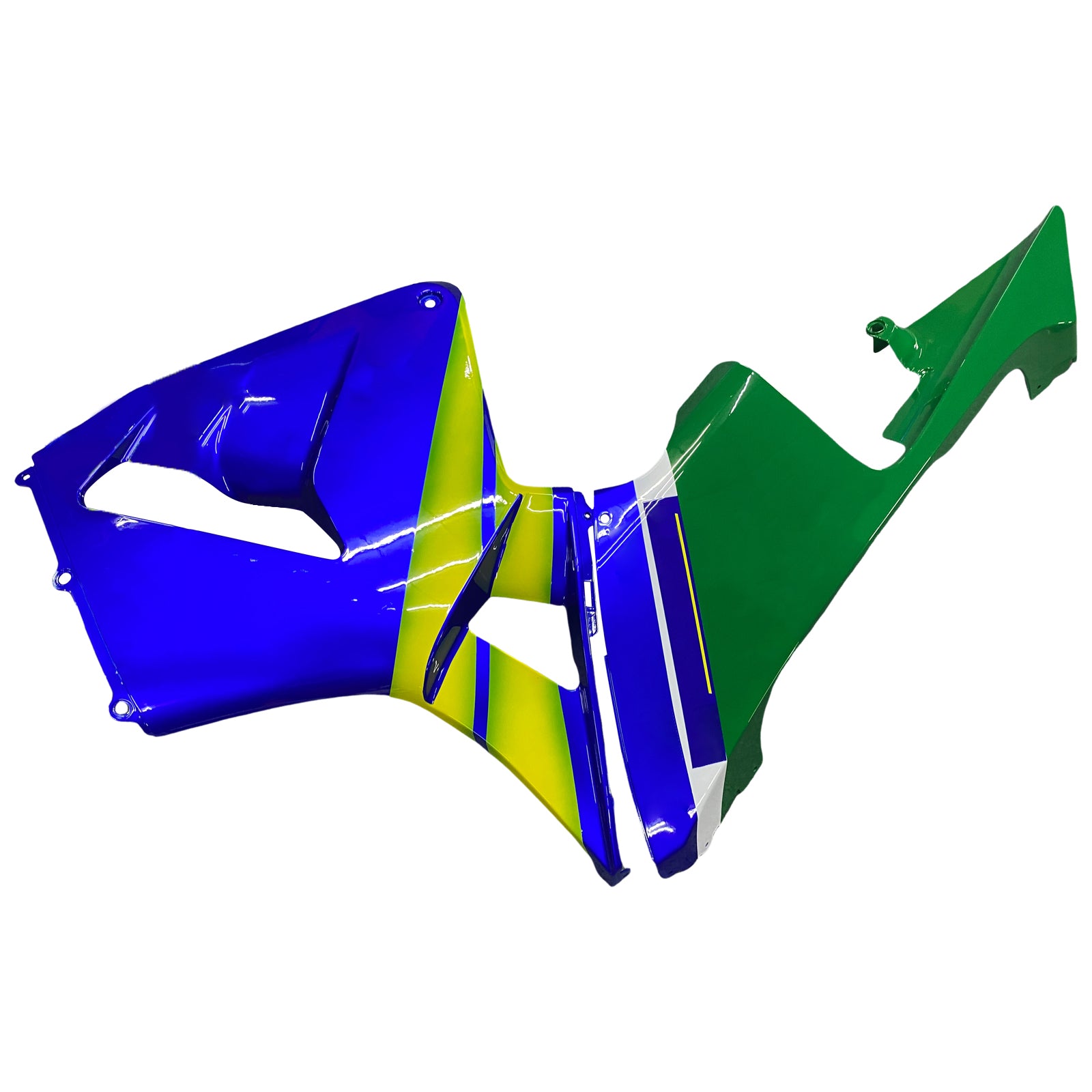 Carénages Amotopart 2005-2006 Honda CBR 600 RR Bleu & Vert Movistar Generic