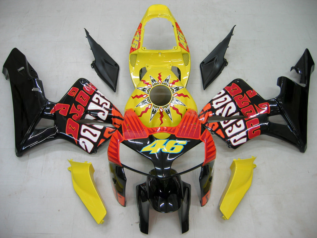 Kamers Amotopart 2005-2006 Honda CBR 600 RR Yellow Black Valentino Rossi Generic