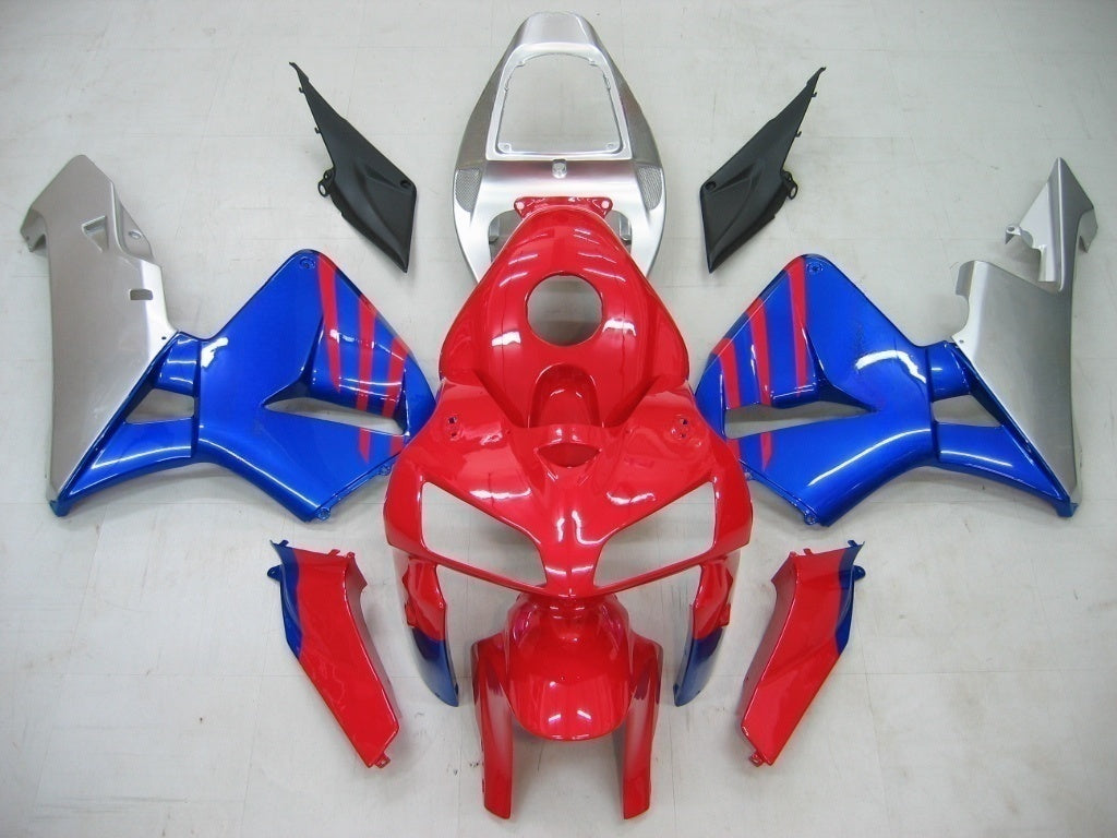 Amotopart Stroomlijnkappen 2005-2006 Honda CBR 600 RR Rood Blauw Zilver CBR Generiek