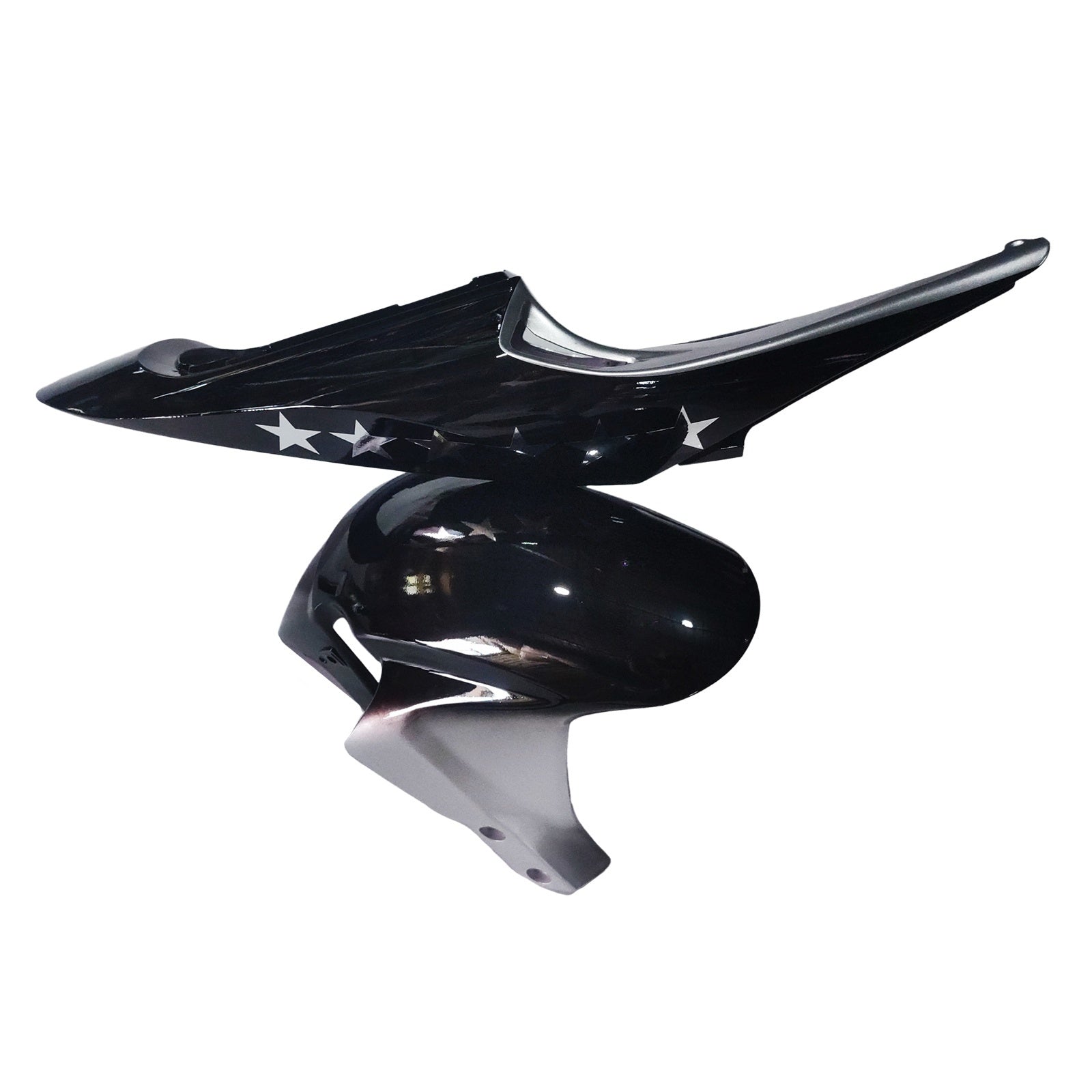 Amotopart Carénages 2005-2006 Honda CBR 600 RR Noir & Argent SevenStars Generic